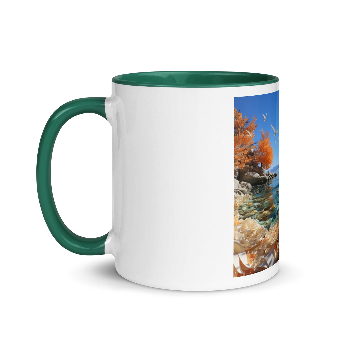 Atop The Mountain Lakeshore Series Print #9 - Mug with Color Inside