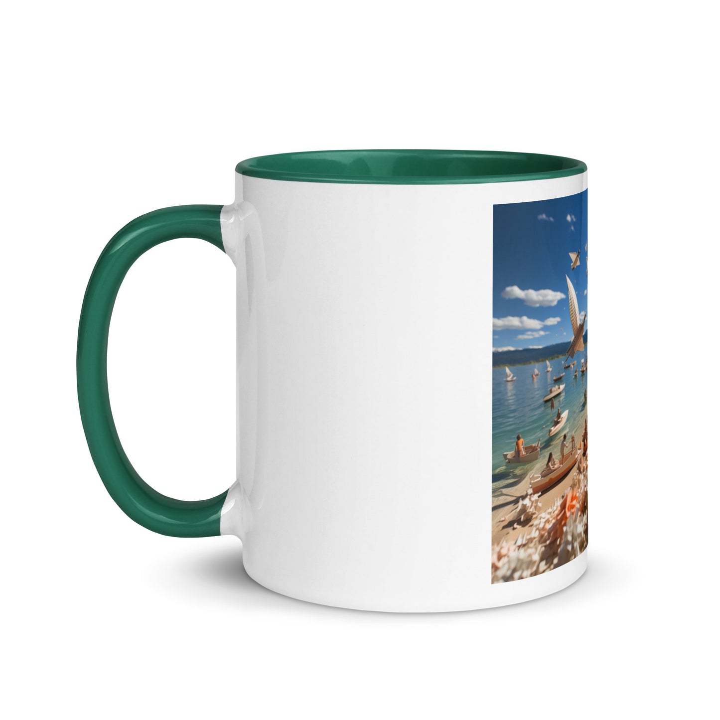 Atop The Mountain Lakeshore Series Print #6 - Mug with Color Inside