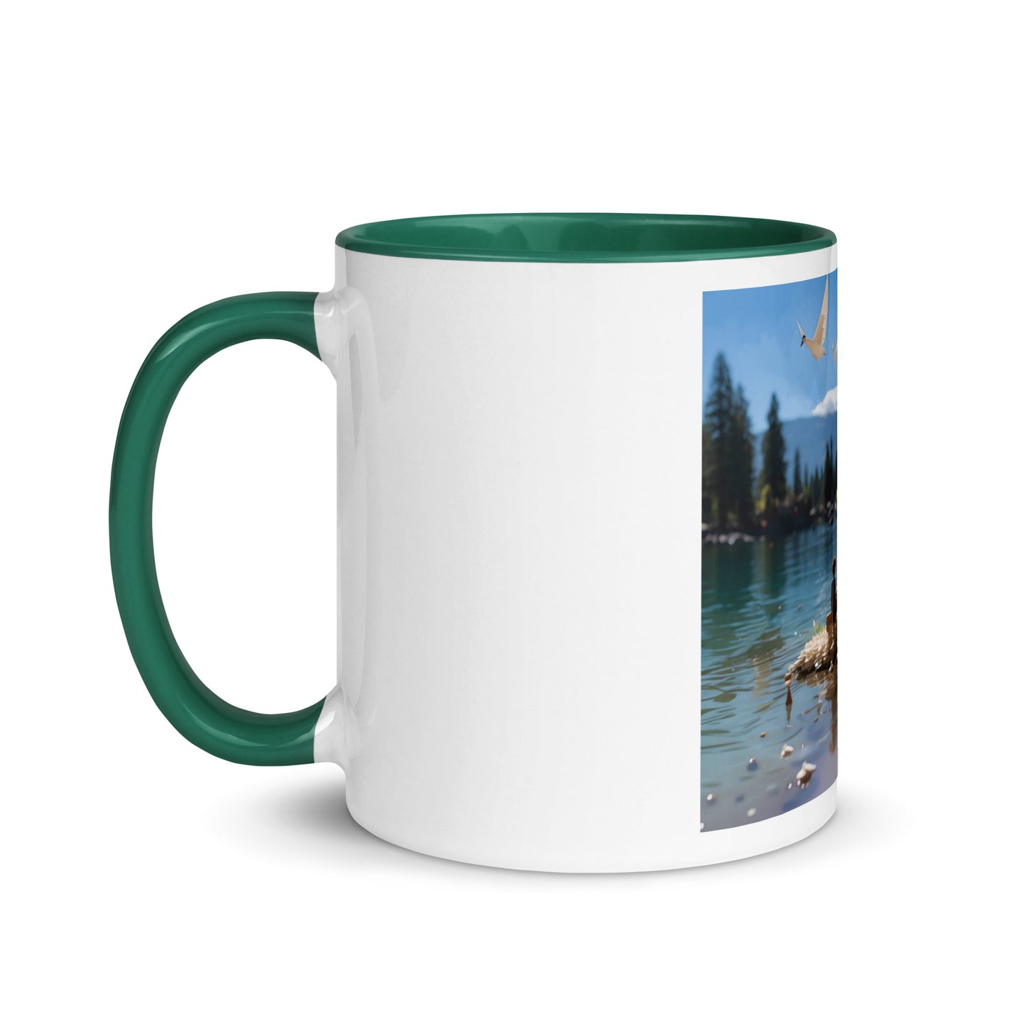 Atop The Mountain Lakeshore Series Print #7 - Mug with Color Inside