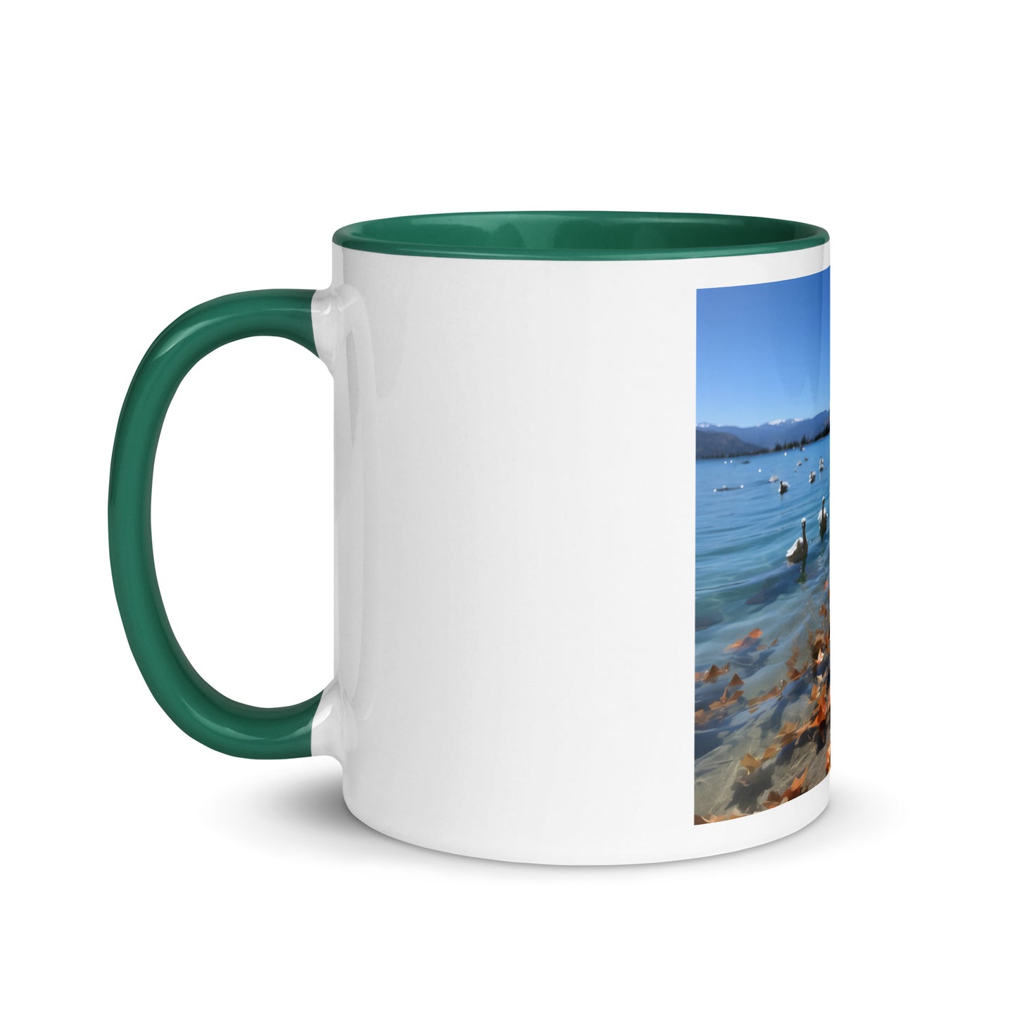 Atop The Mountain Lakeshore Series Print #2 - Mug with Color Inside