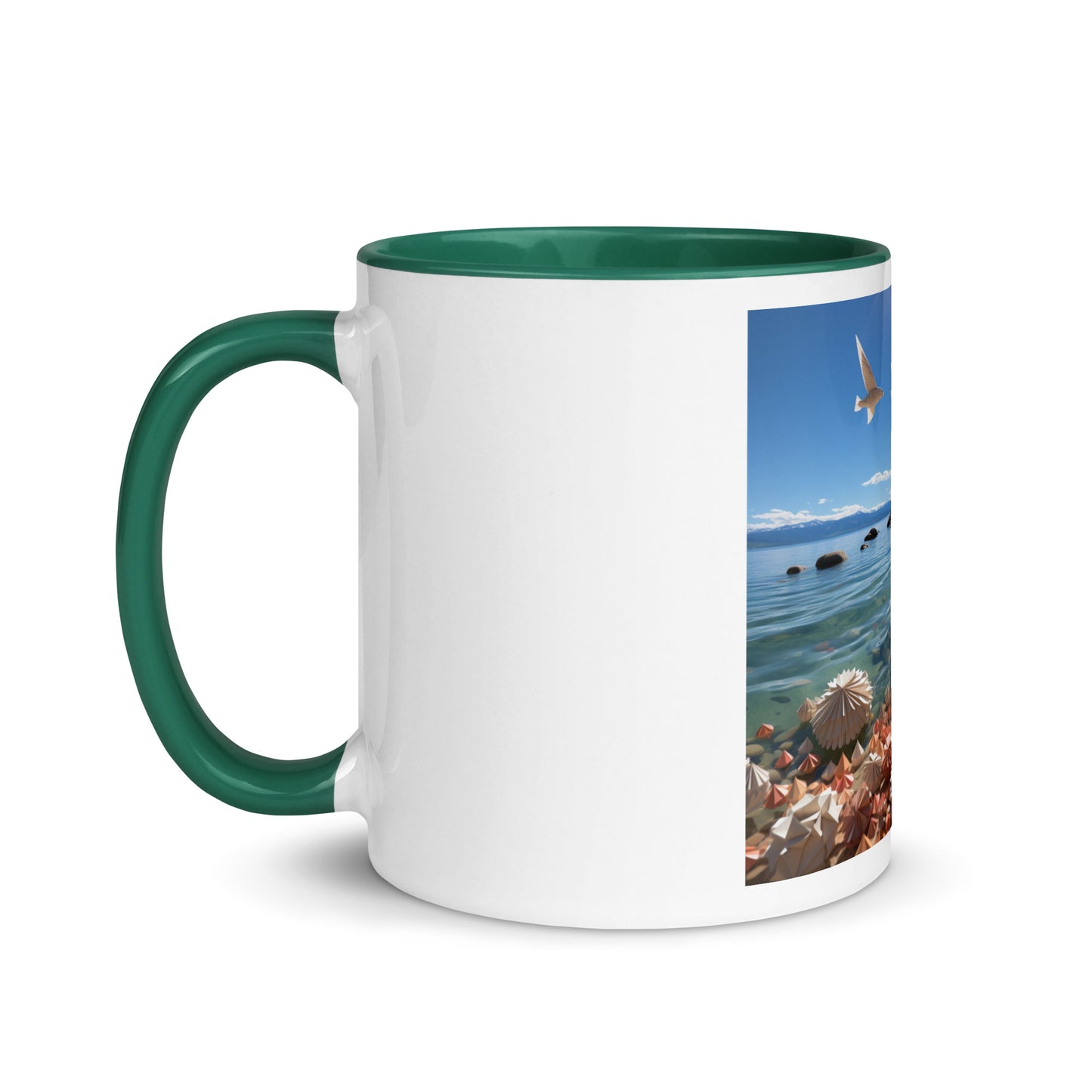 Atop The Mountain Lakeshore Series Print #3 - Mug with Color Inside