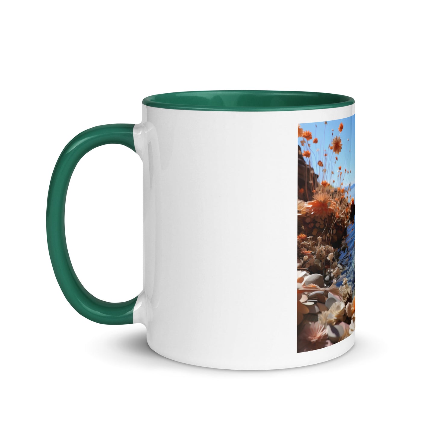 Atop The Mountain Lakeshore Series Print #4 - Mug with Color Inside