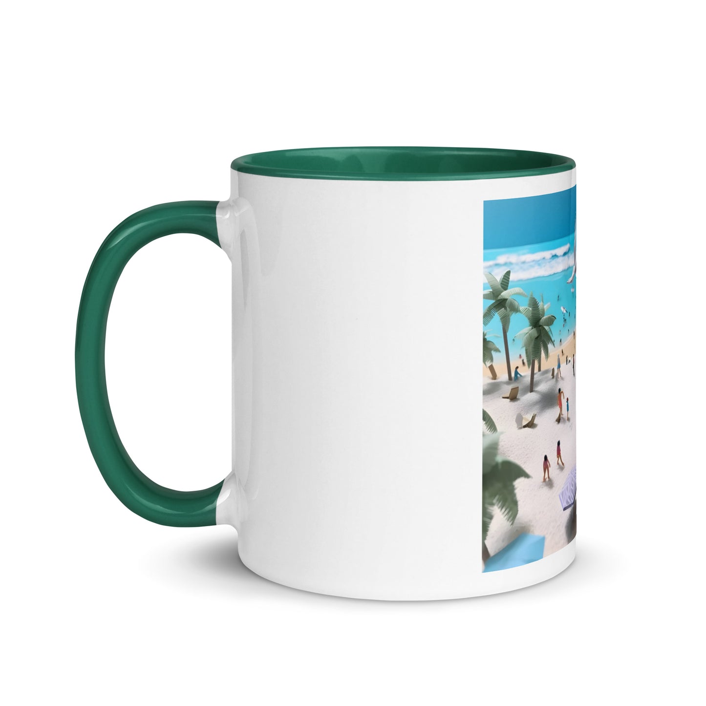 By The Seaside Series Print #5 - Mug with Color Inside