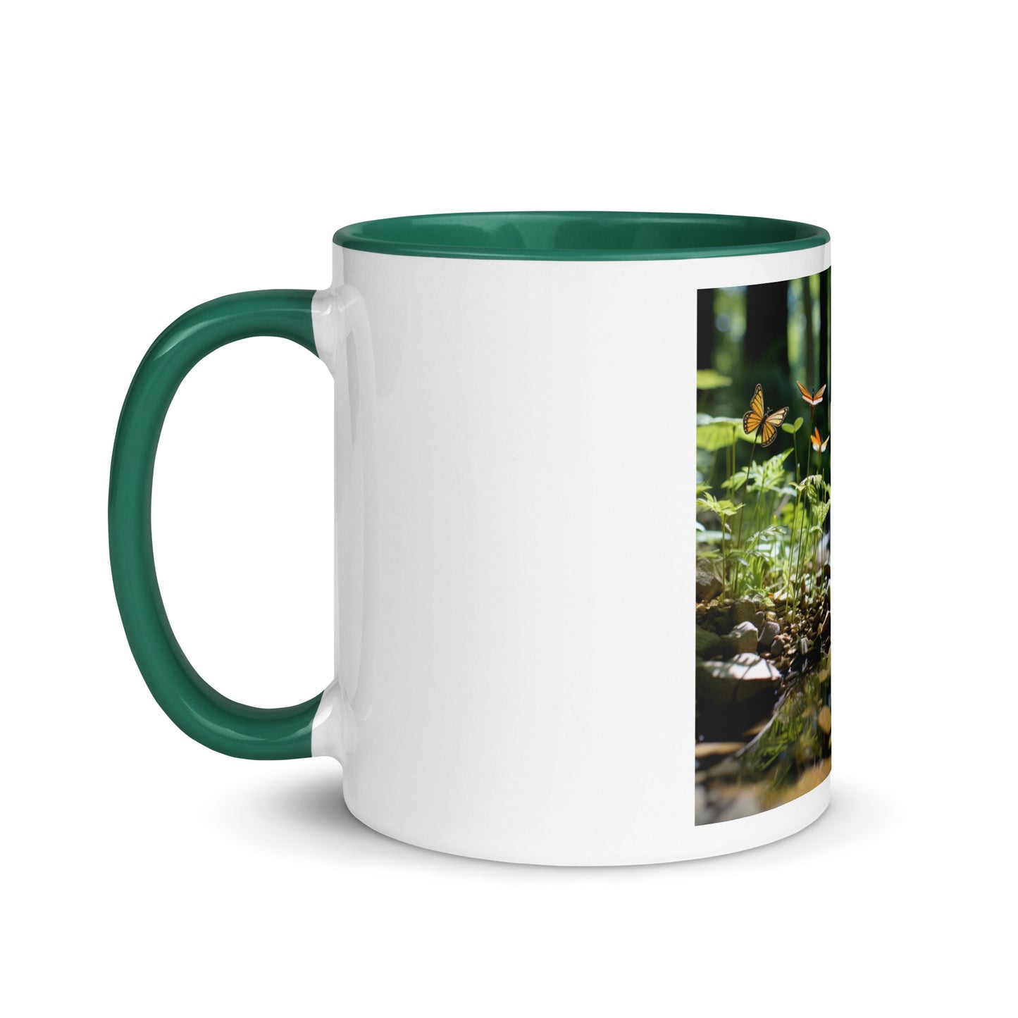 Relaxing By The Brook Series Print #9 - Mug with Color Inside