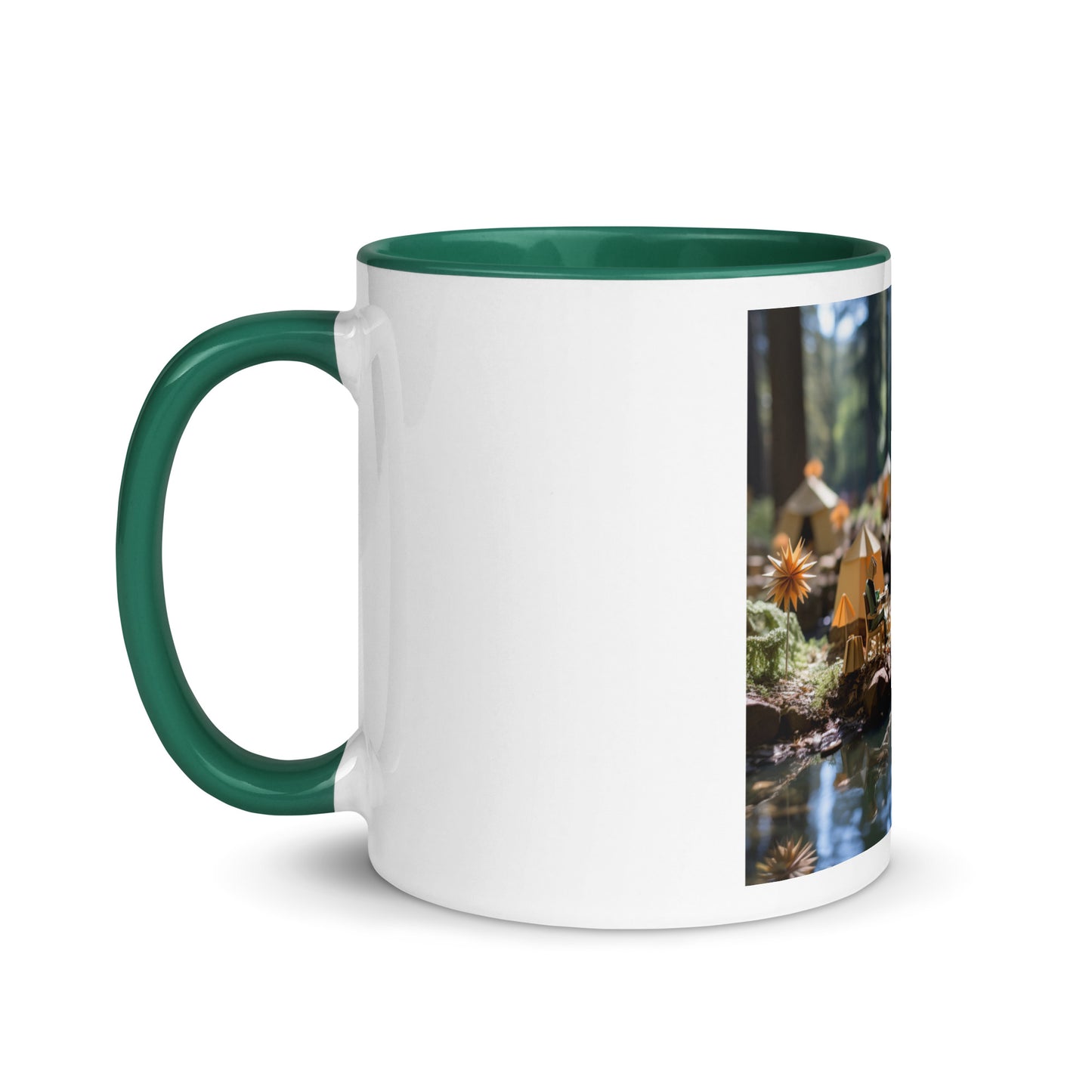 Relaxing By The Brook Series Print #4 - Mug with Color Inside