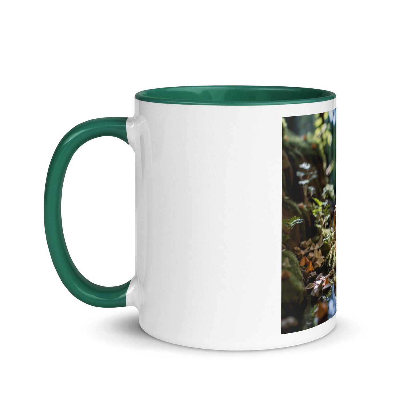 Relaxing By The Brook Series Print #2 - Mug with Color Inside