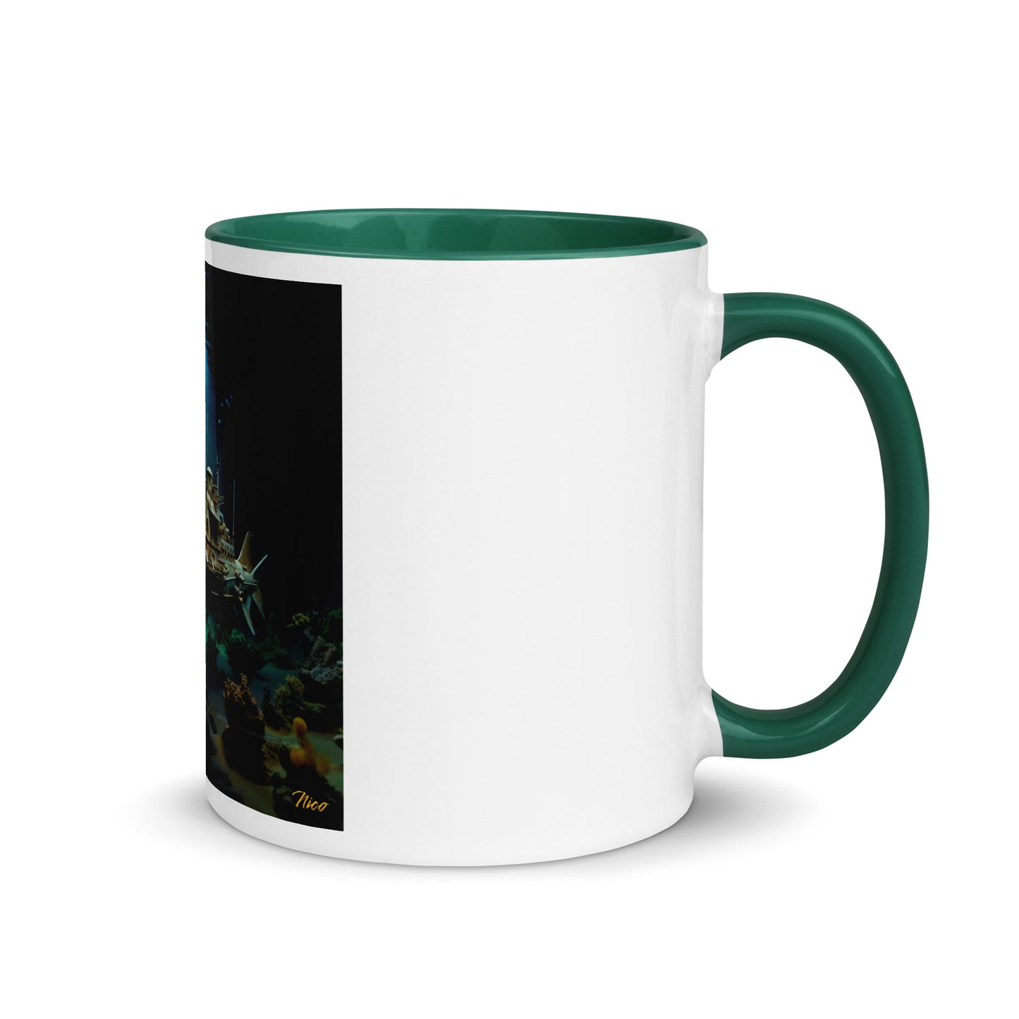 20,000 Leagues Under The Sea Series Print #7 - Mug with Color Inside