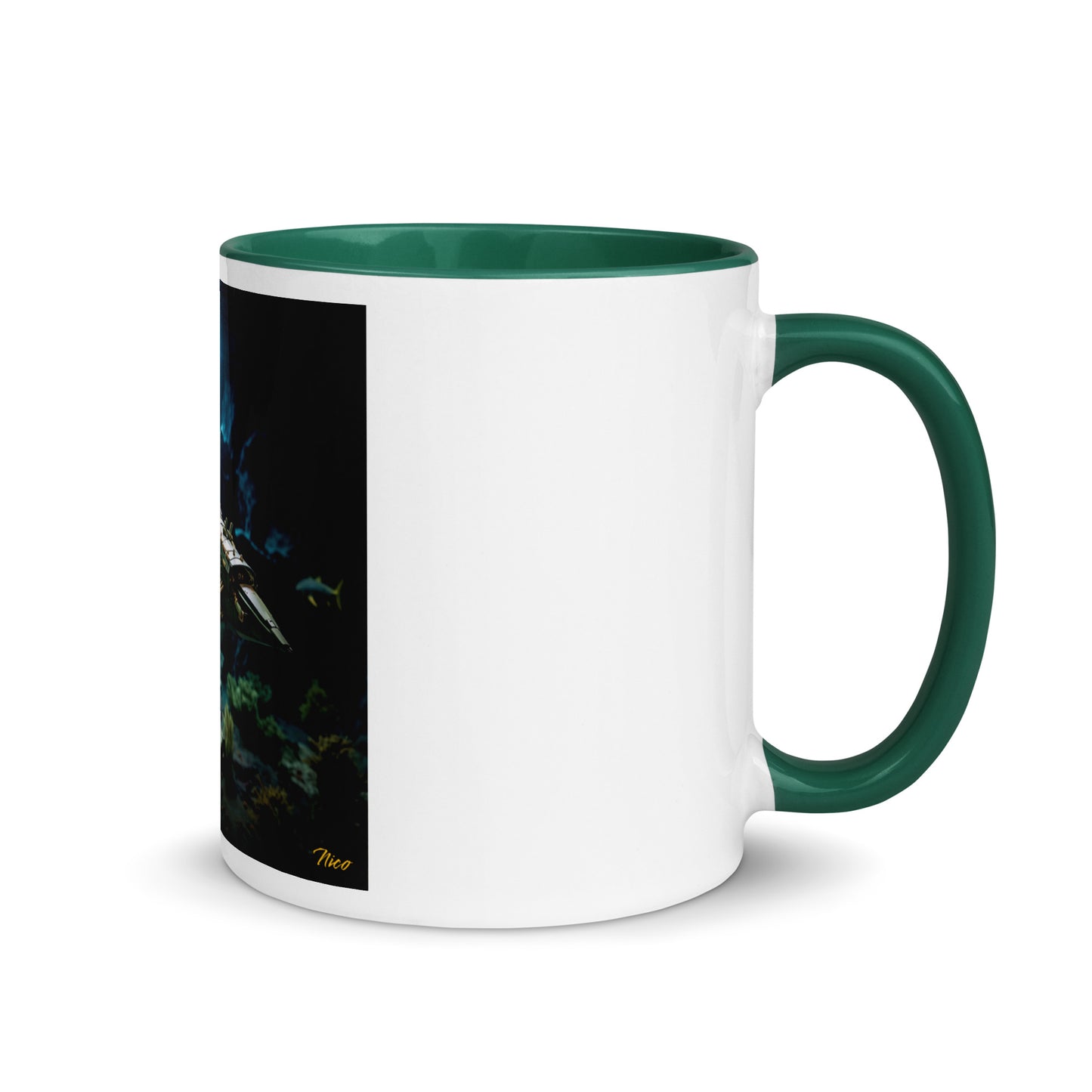 20,000 Leagues Under The Sea Series Print #1 - Mug with Color Inside