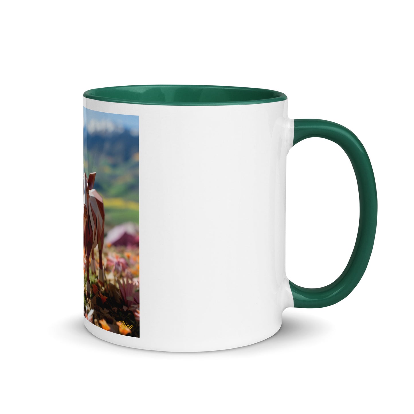 Meadow By The Farm Series Print #1 - Mug with Color Inside