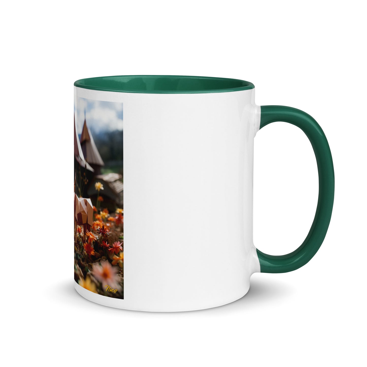 Meadow By The Farm Series Print #8 - Mug with Color Inside