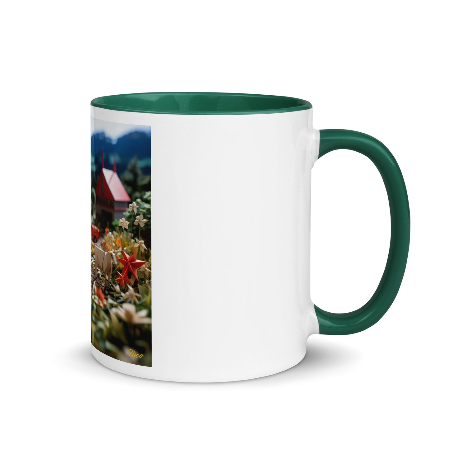 Meadow By The Farm Series Print #5 - Mug with Color Inside