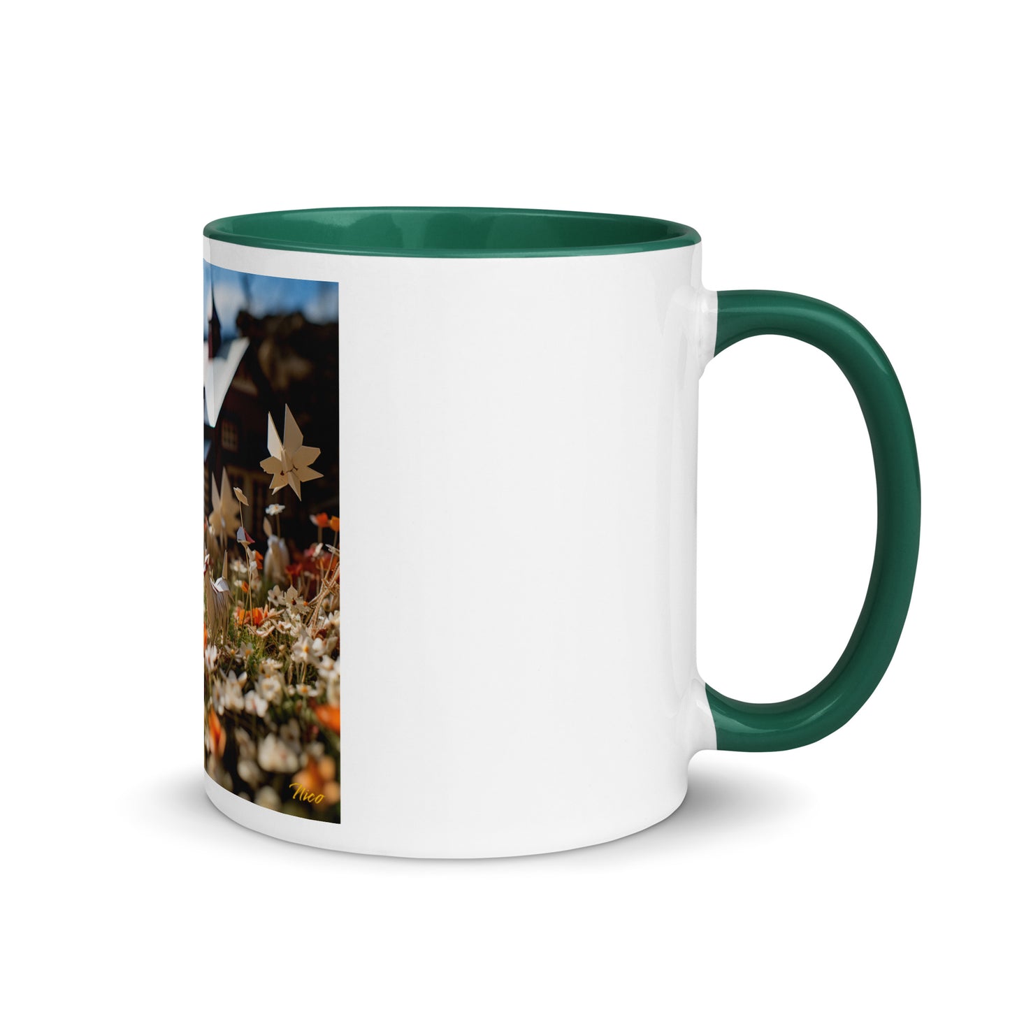 Meadow By The Farm Series Print #10 - Mug with Color Inside