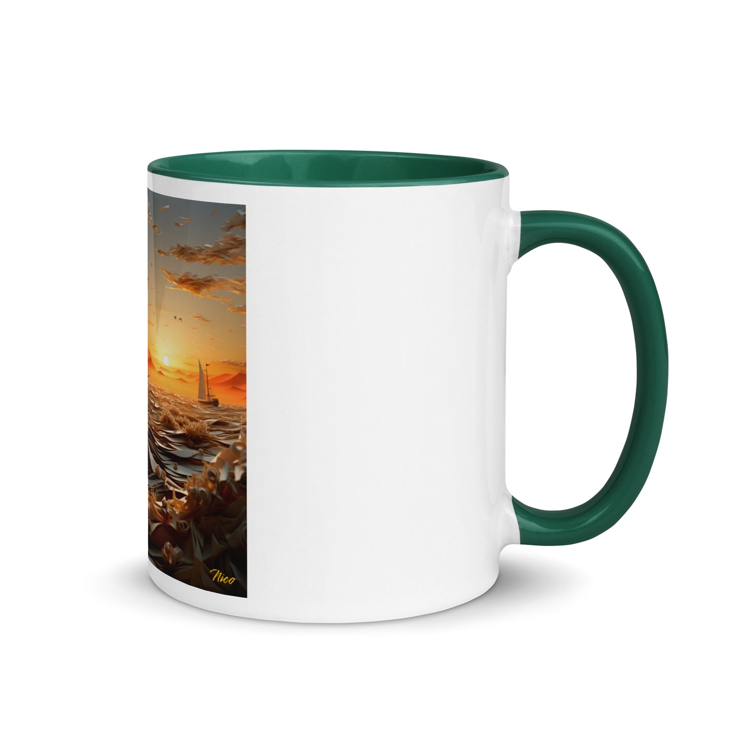 Into The Sunset Series Print #5 - Mug with Color Inside