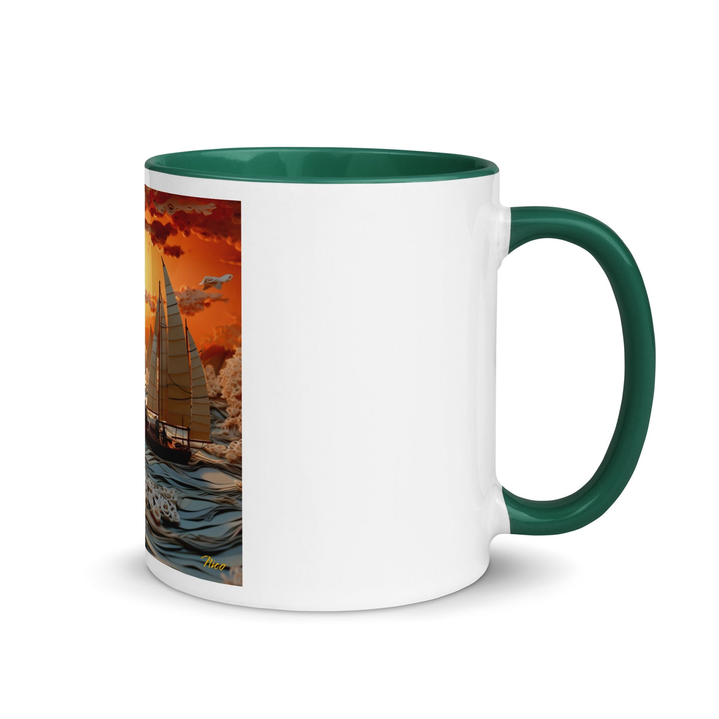 Into The Sunset Series Print #8 - Mug with Color Inside