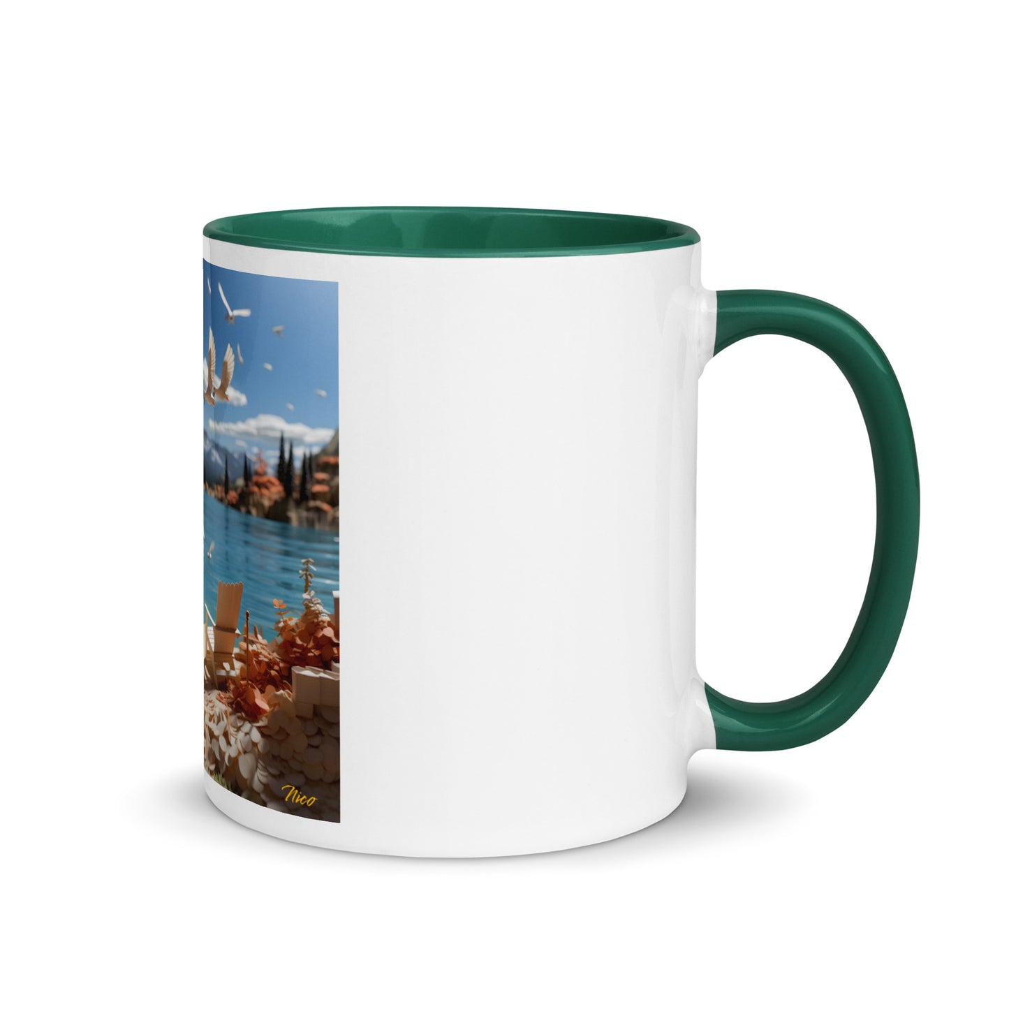 Atop The Mountain Lakeshore Series Print #10 - Mug with Color Inside