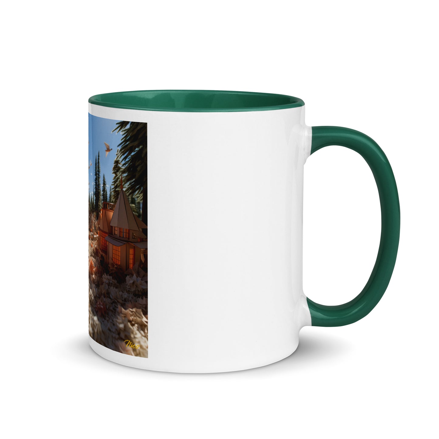 Atop The Mountain Lakeshore Series Print #6 - Mug with Color Inside