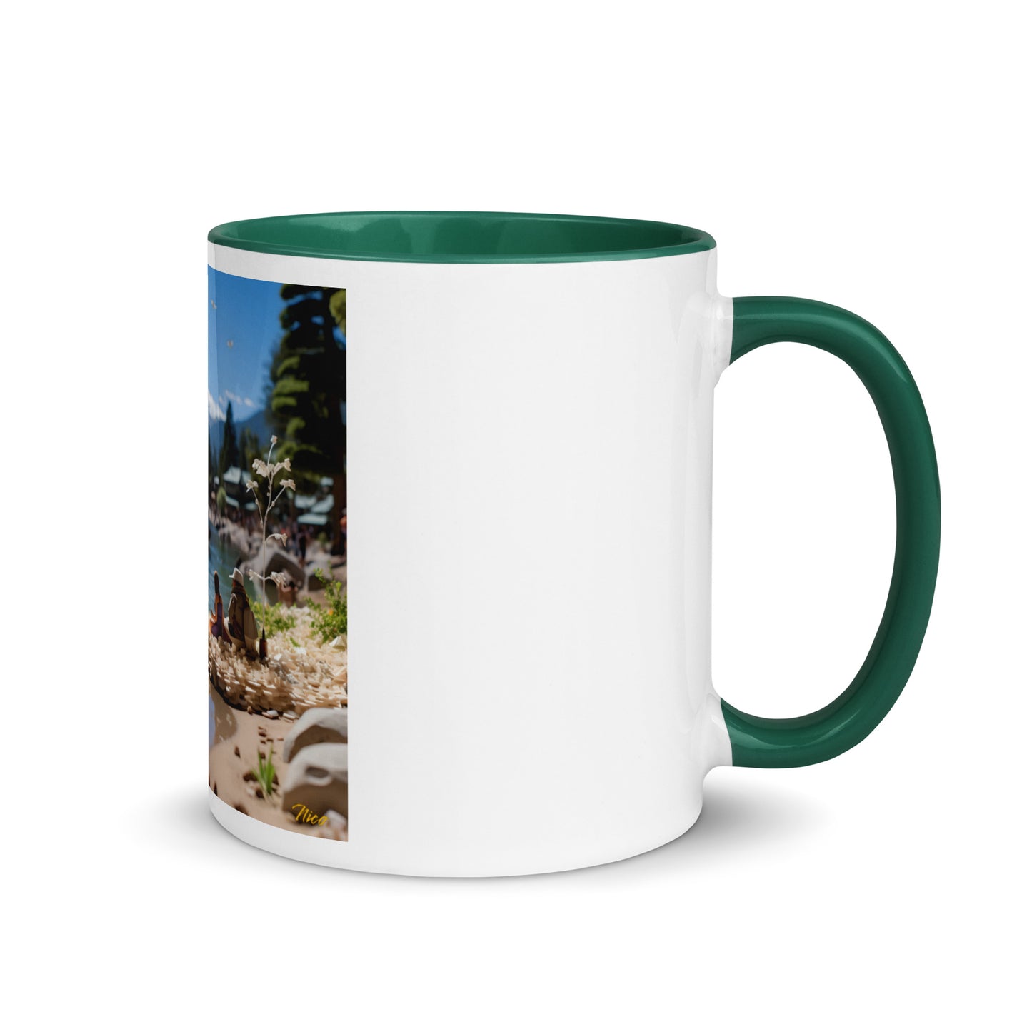 Atop The Mountain Lakeshore Series Print #7 - Mug with Color Inside