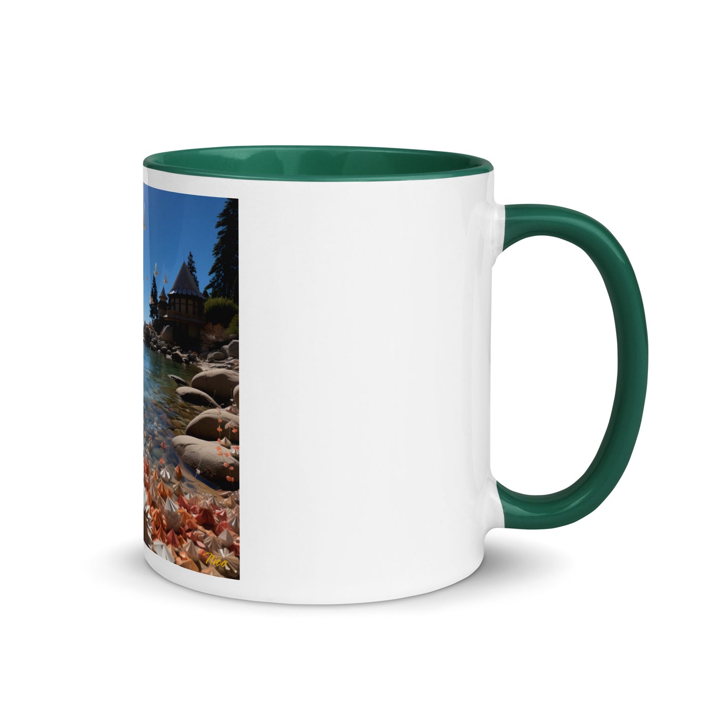 Atop The Mountain Lakeshore Series Print #3 - Mug with Color Inside