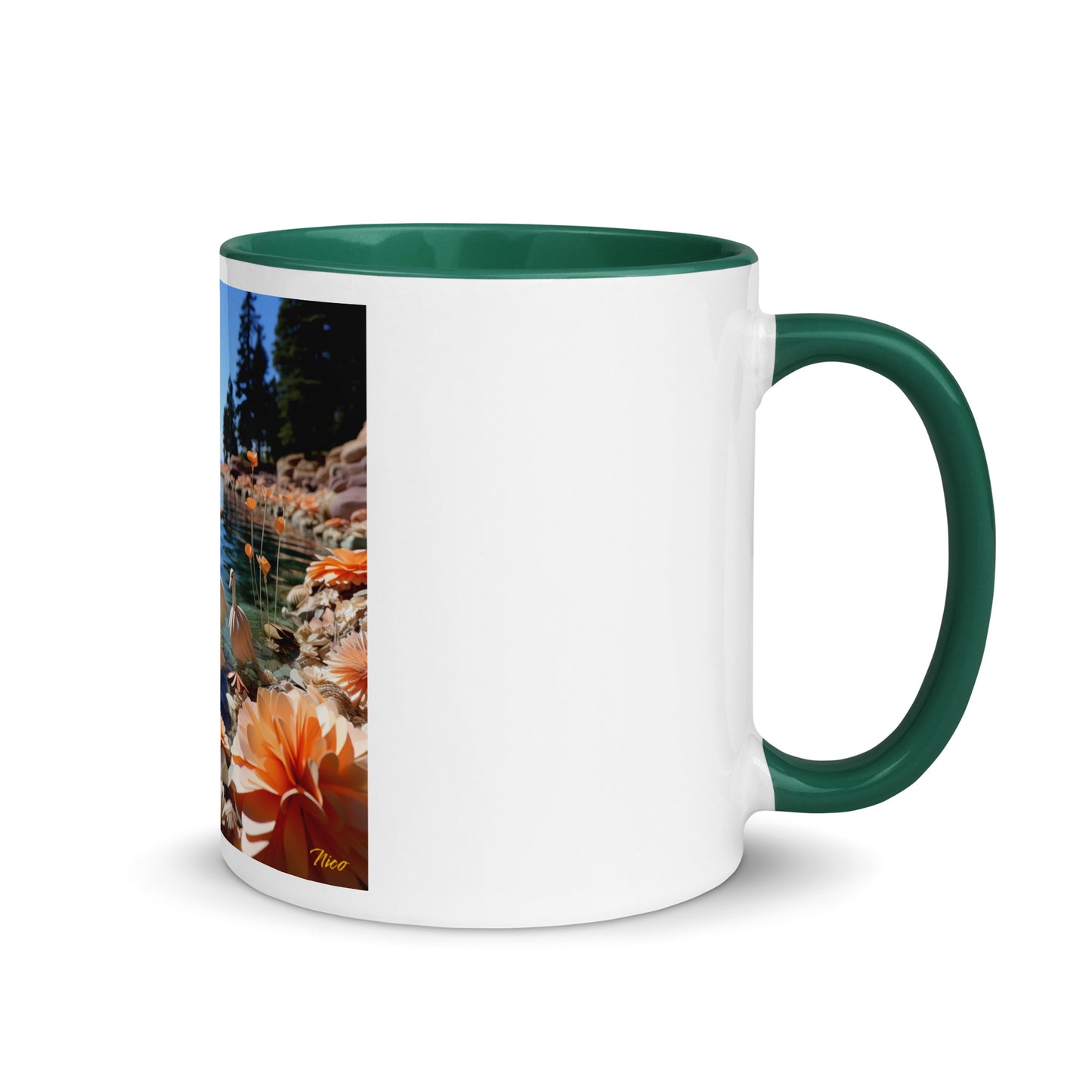 Atop The Mountain Lakeshore Series Print #4 - Mug with Color Inside