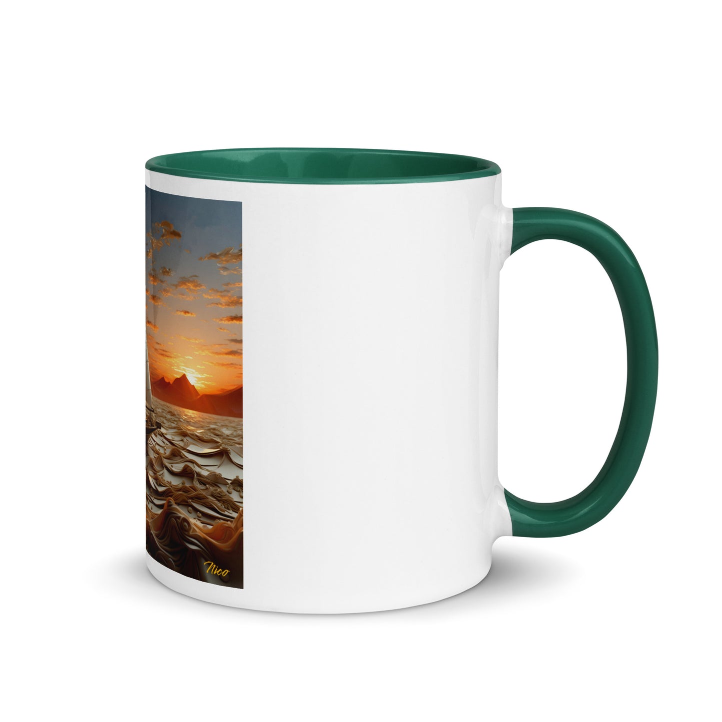 Into The Sunset Series Print #1 - Mug with Color Inside