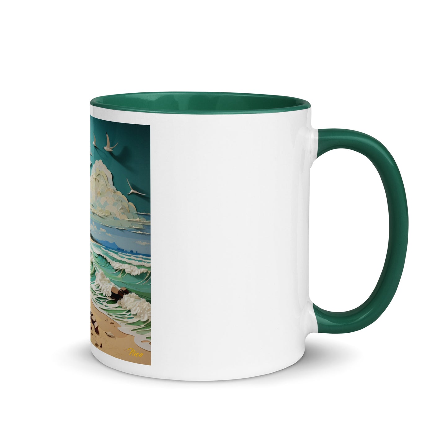 By The Seaside Series Print #2 - Mug with Color Inside