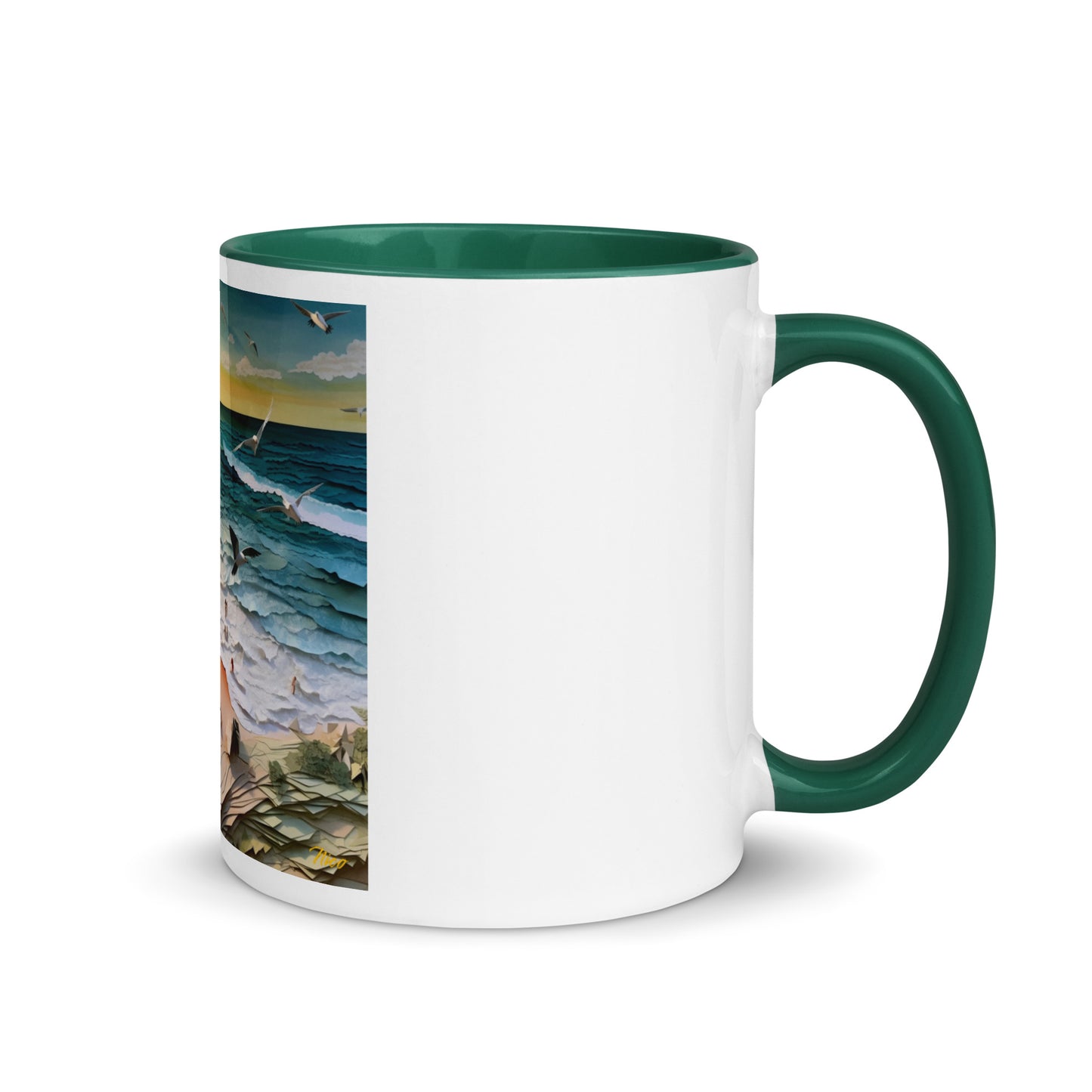 By The Seaside Series Print #6 - Mug with Color Inside