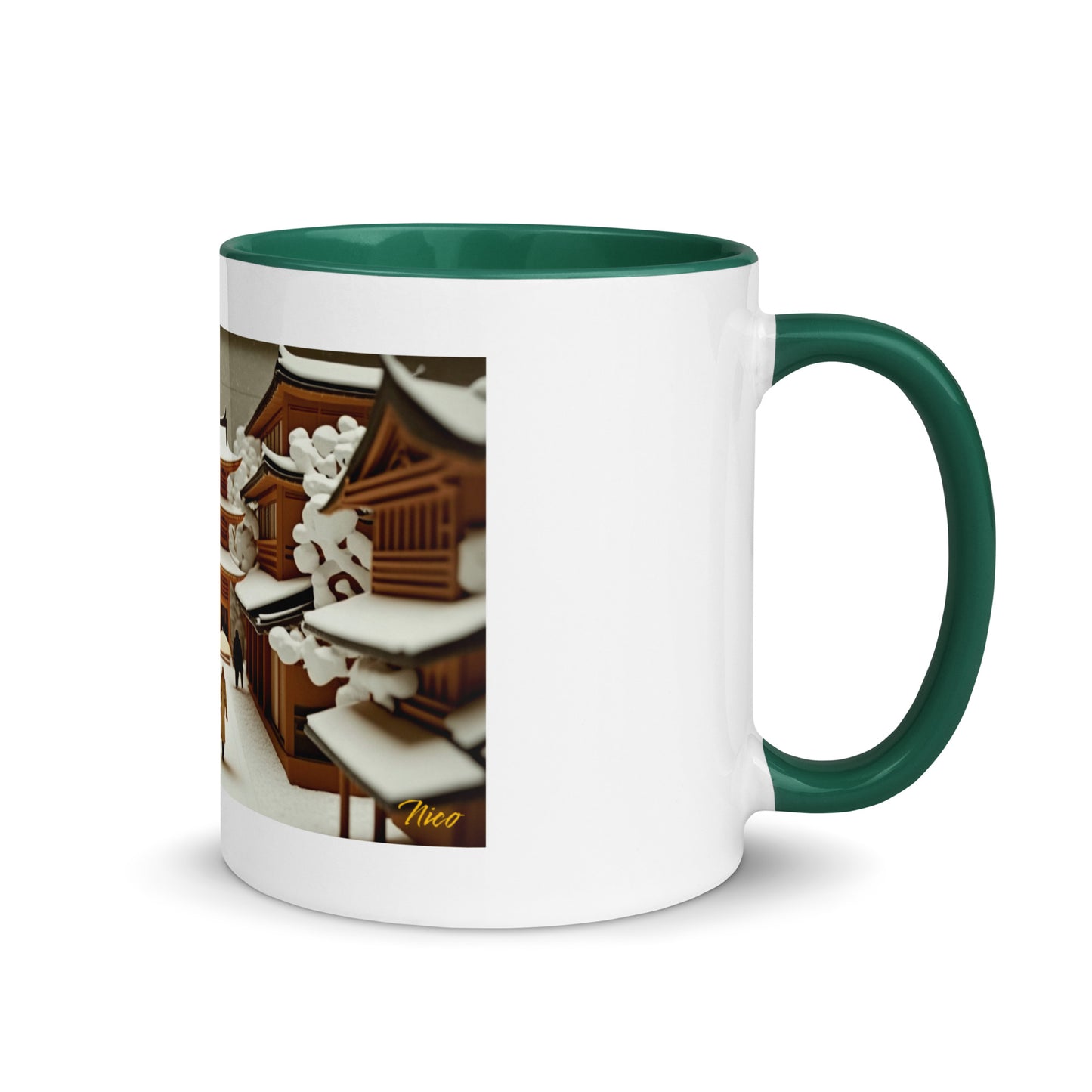 Asian Snow Series Print #10 - Mug with Color Inside