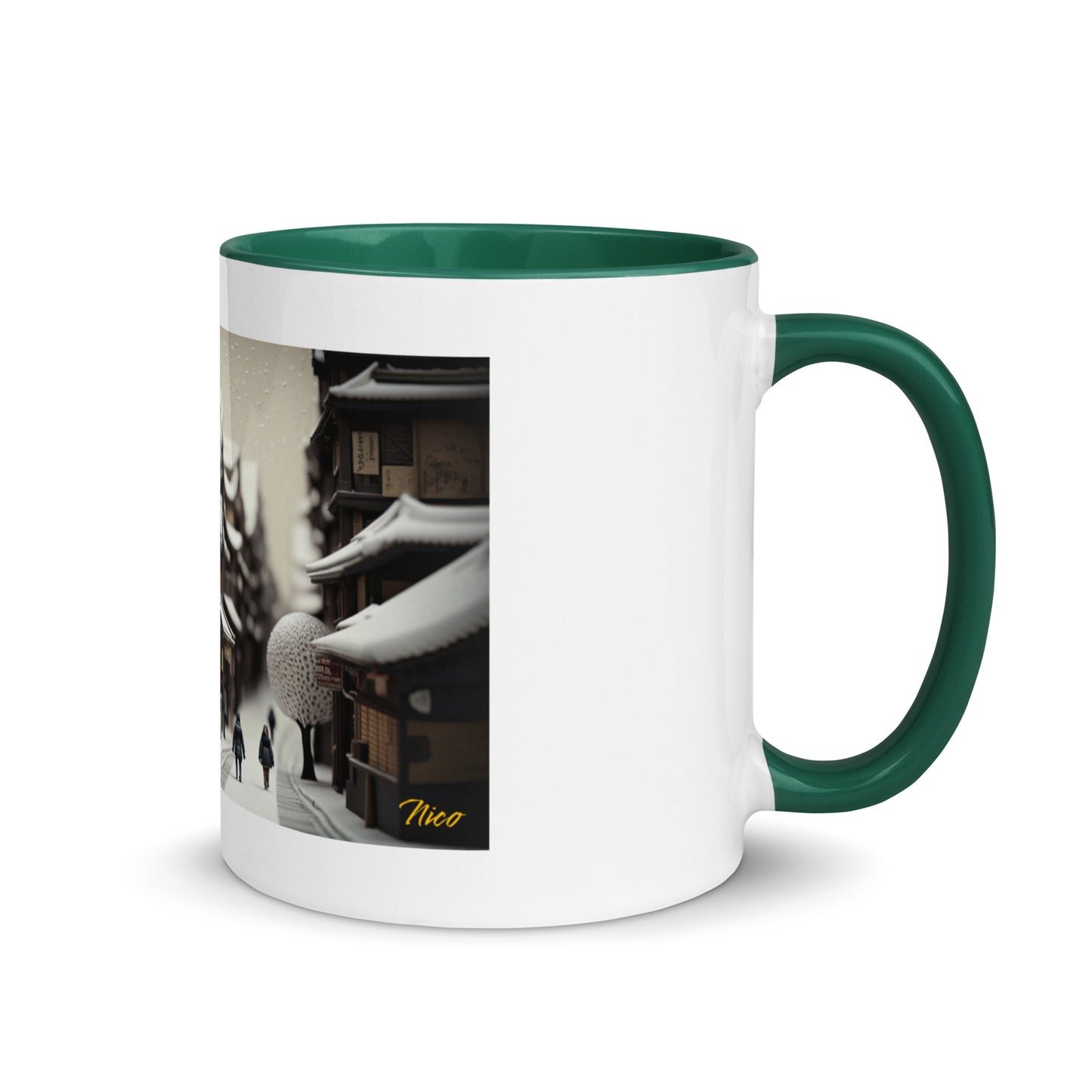 Asian Snow Series Print #7 - Mug with Color Inside