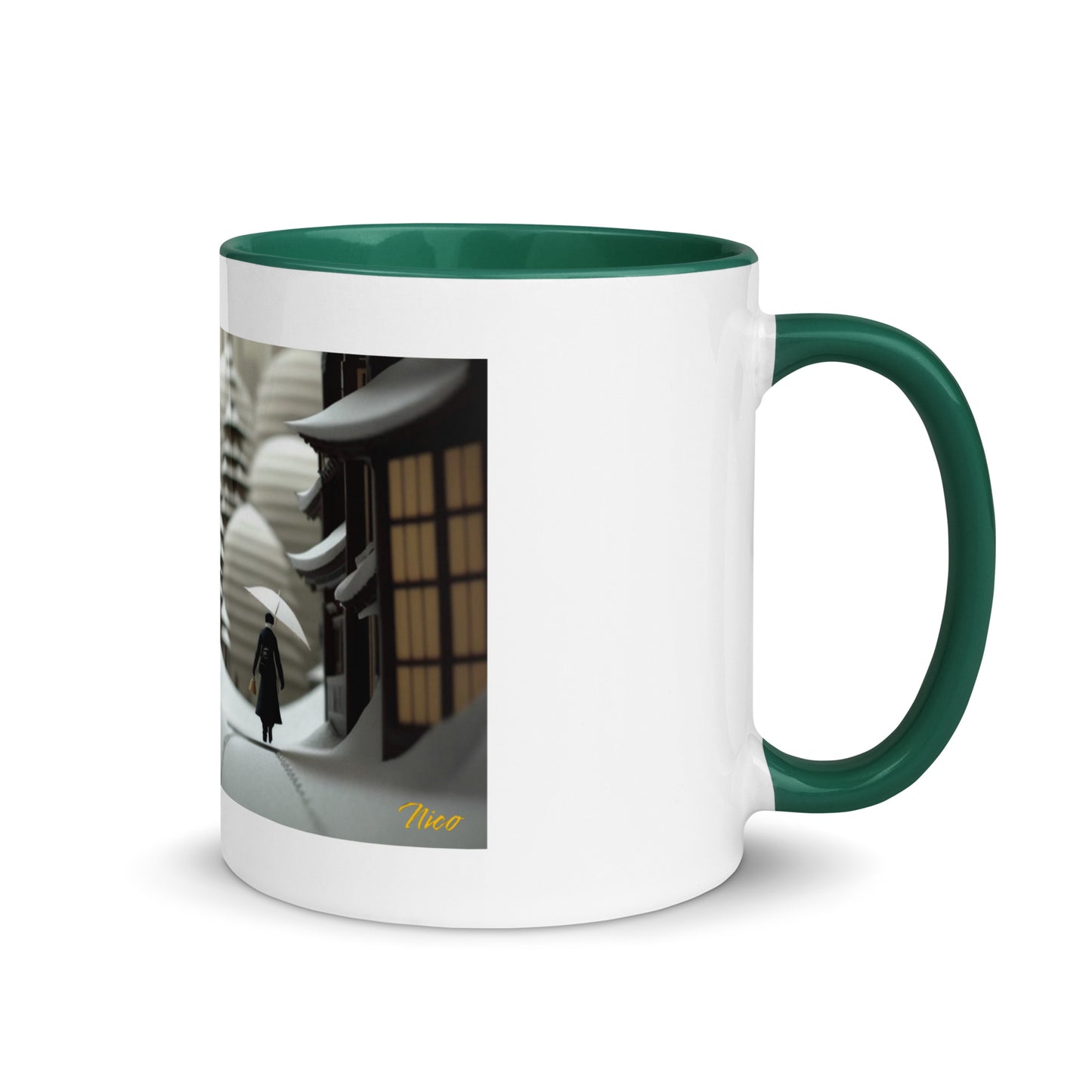 Asian Snow Series Print #4 - Mug with Color Inside