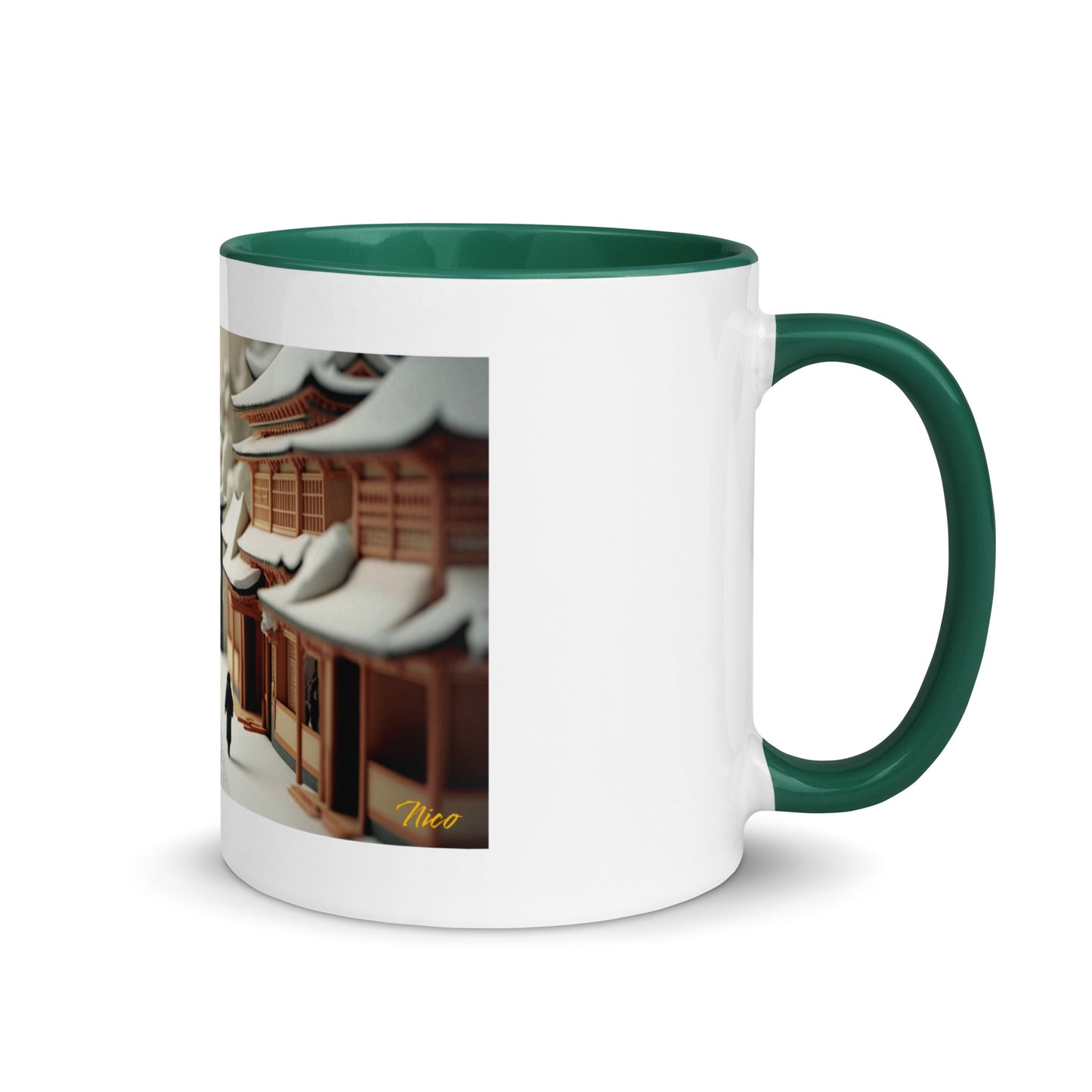 Asian Snow Series Print #2 - Mug with Color Inside