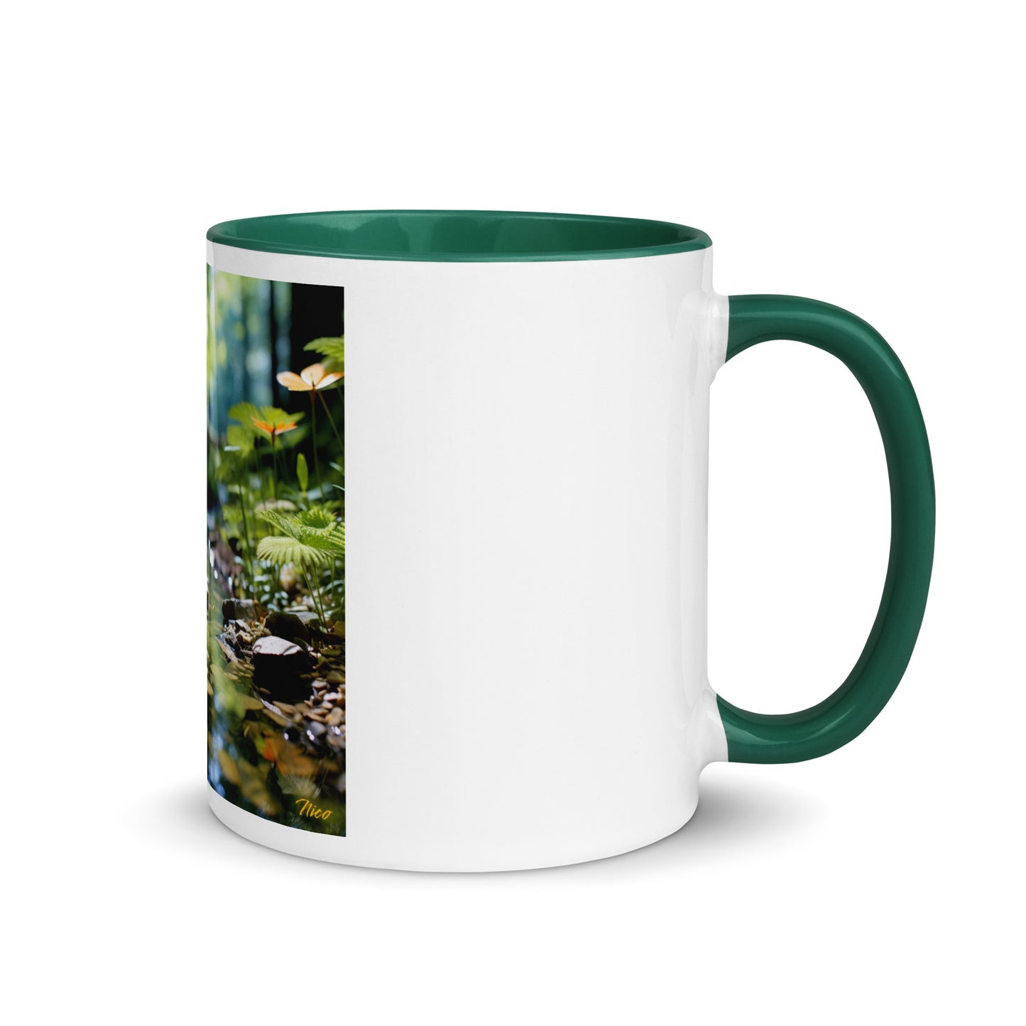 Relaxing By The Brook Series Print #9 - Mug with Color Inside