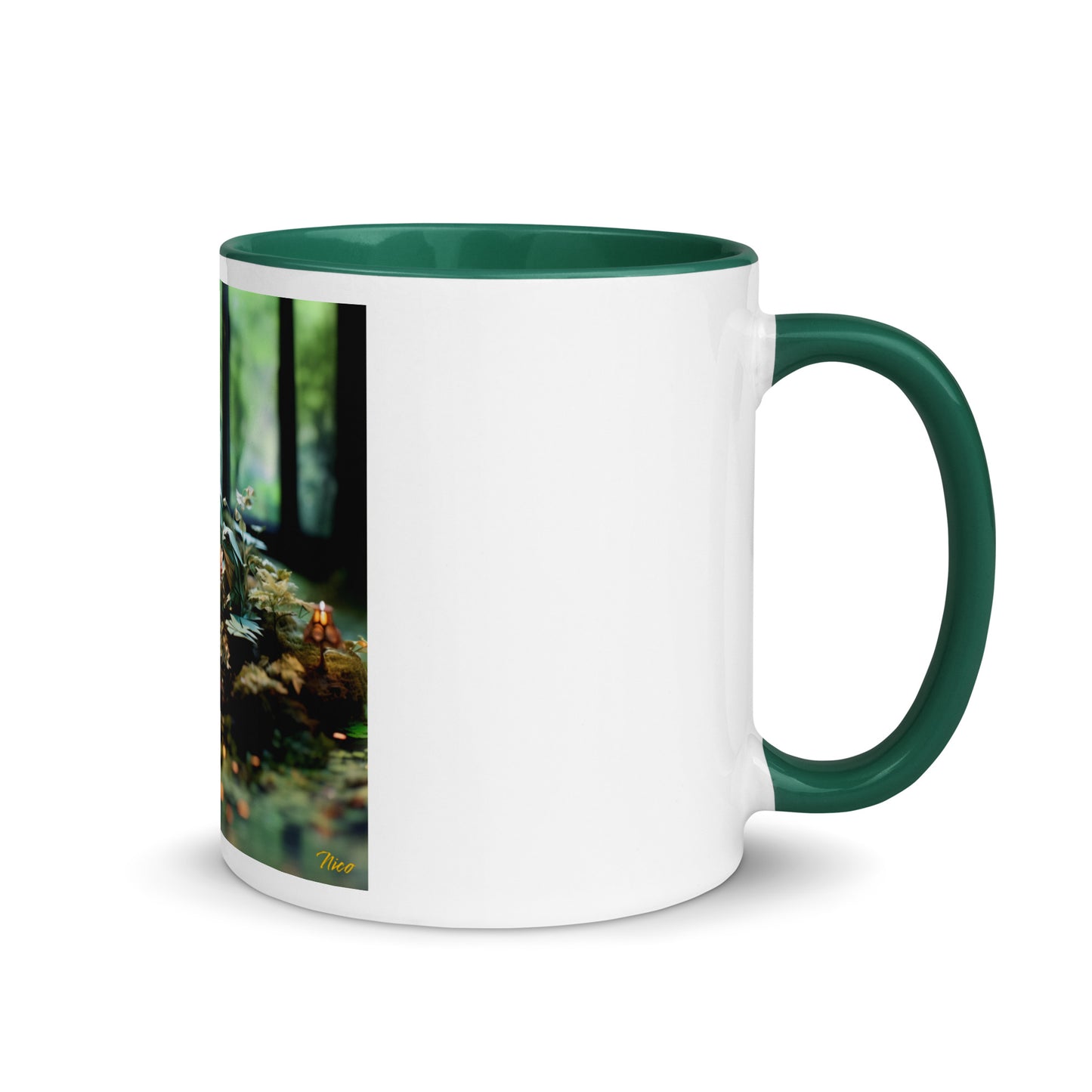 Relaxing By The Brook Series Print #1 - Mug with Color Inside