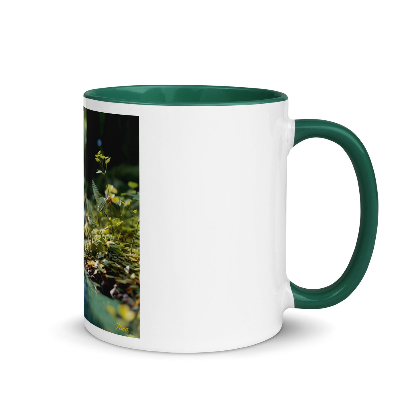 Relaxing By The Brook Series Print #8 - Mug with Color Inside