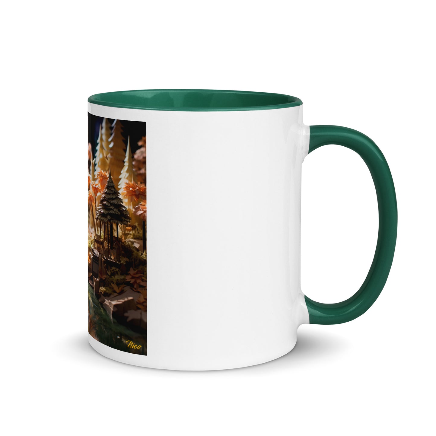 Relaxing By The Brook Series Print #3 - Mug with Color Inside