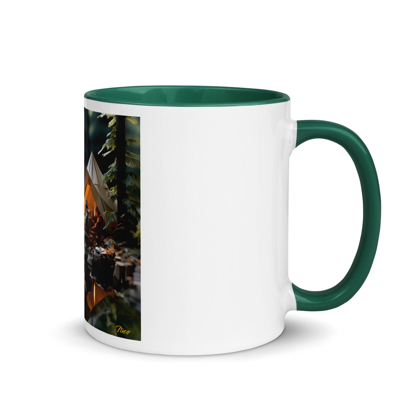 Relaxing By The Brook Series Print #10 - Mug with Color Inside