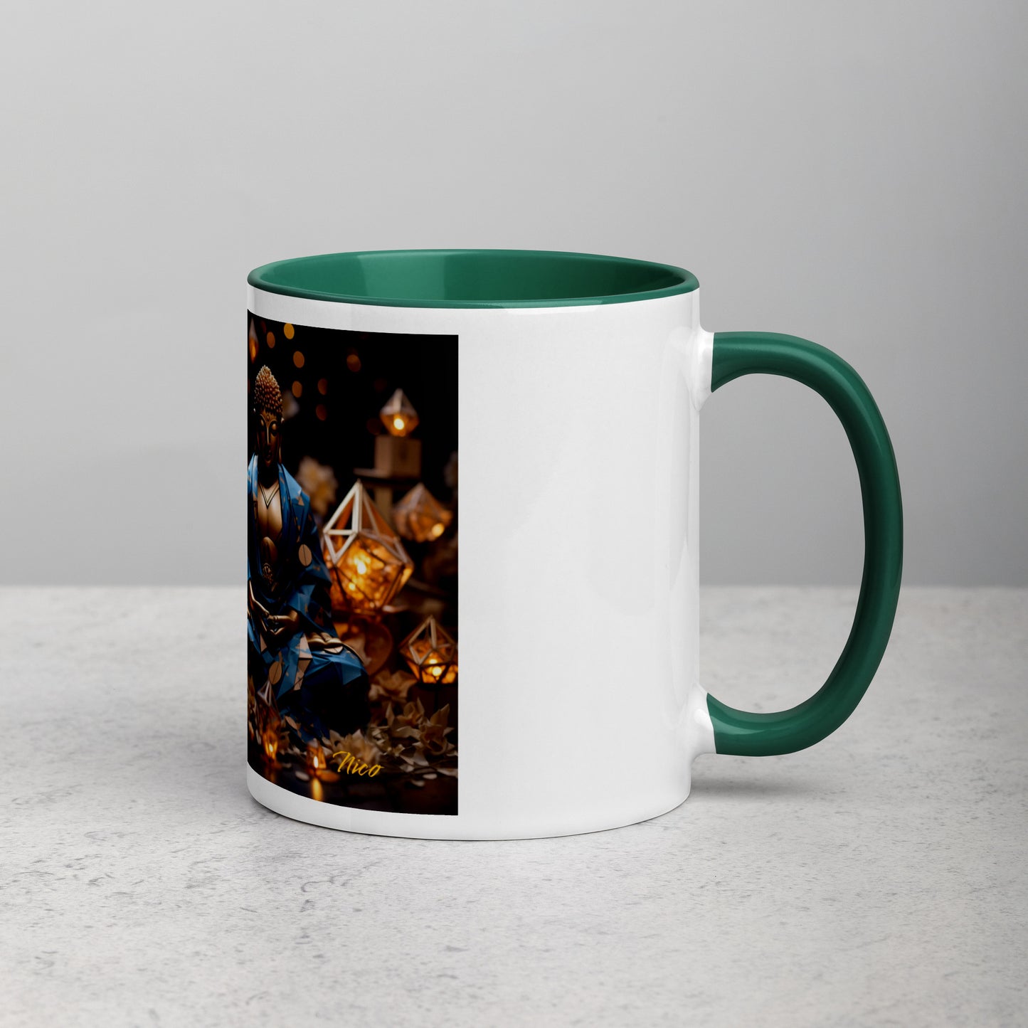 Ascending Buddha Series Print #3 - Mug with Color Inside