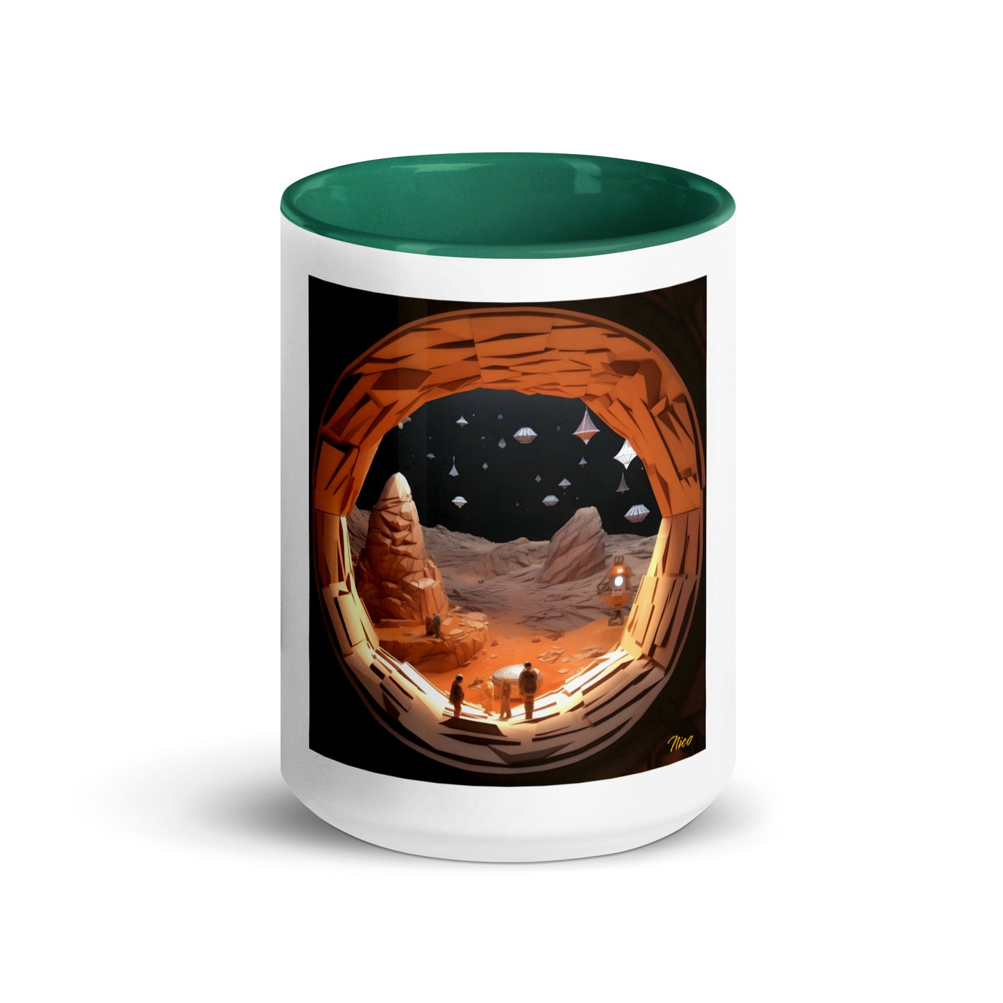 Elon's Dream Series Print #4 Mug with Color Inside