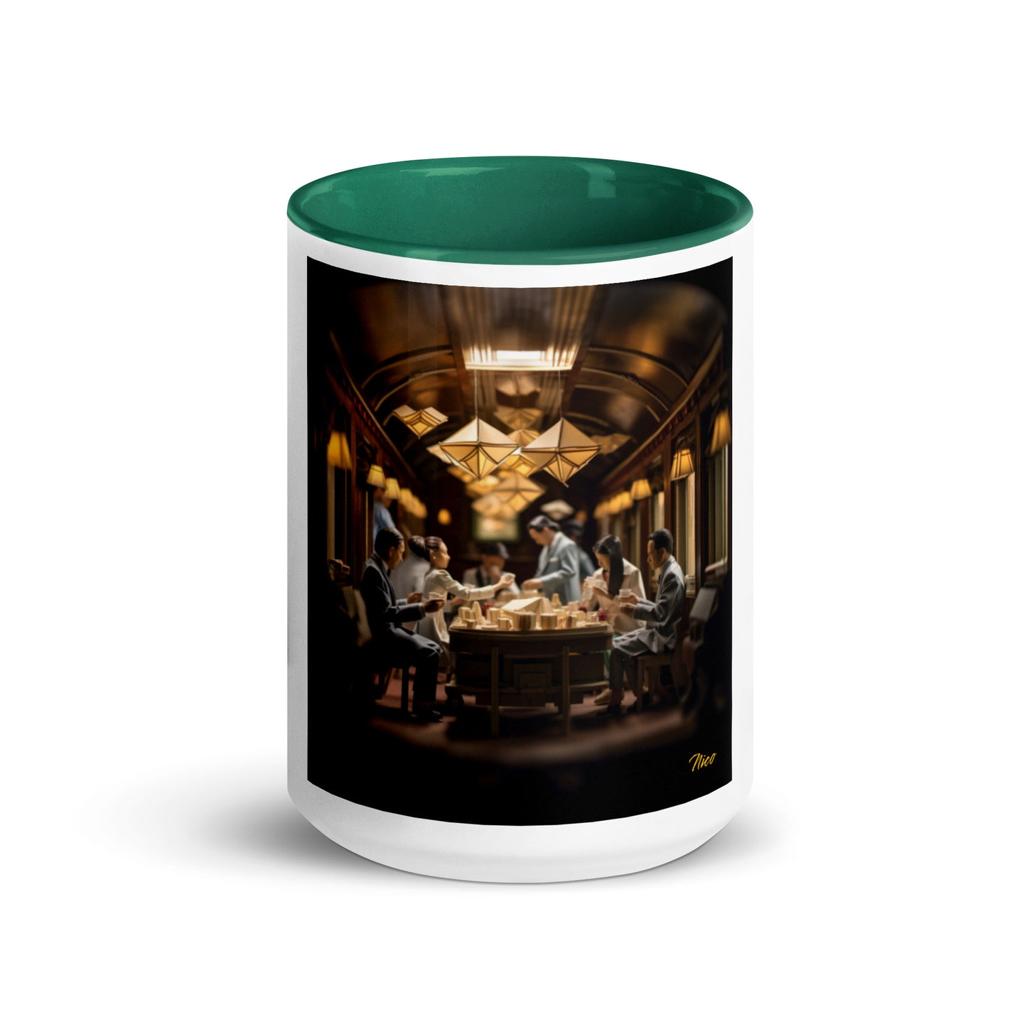 Orient Express Series Print #6 Mug with Color Inside