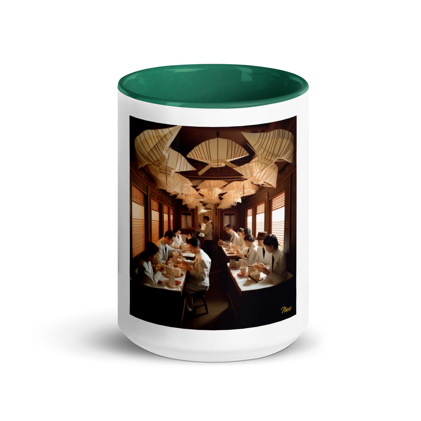 Orient Express Series Print #4 Mug with Color Inside