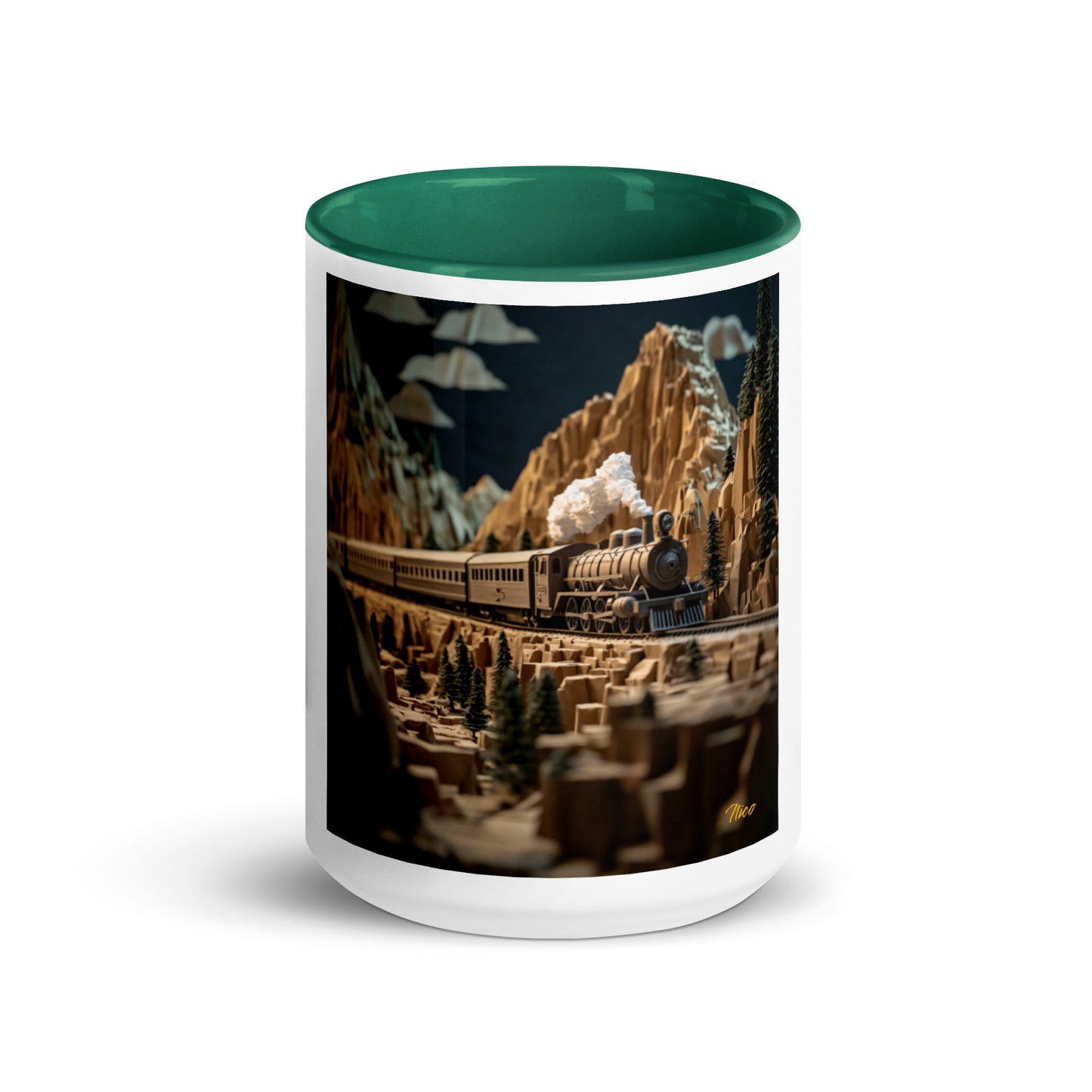 Orient Express Series Print #9 Mug with Color Inside