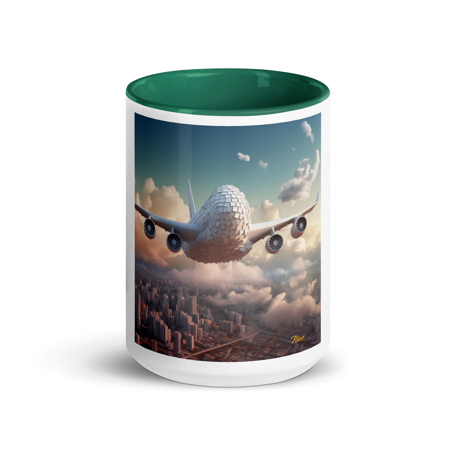 Frequent Flyer Miles Series Print #1 Mug with Color Inside