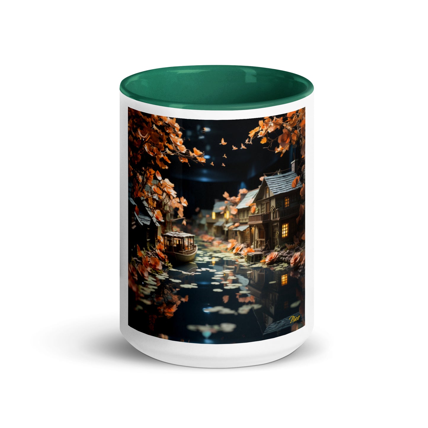 Born On A Bayou Print #7 Mug with Color Inside