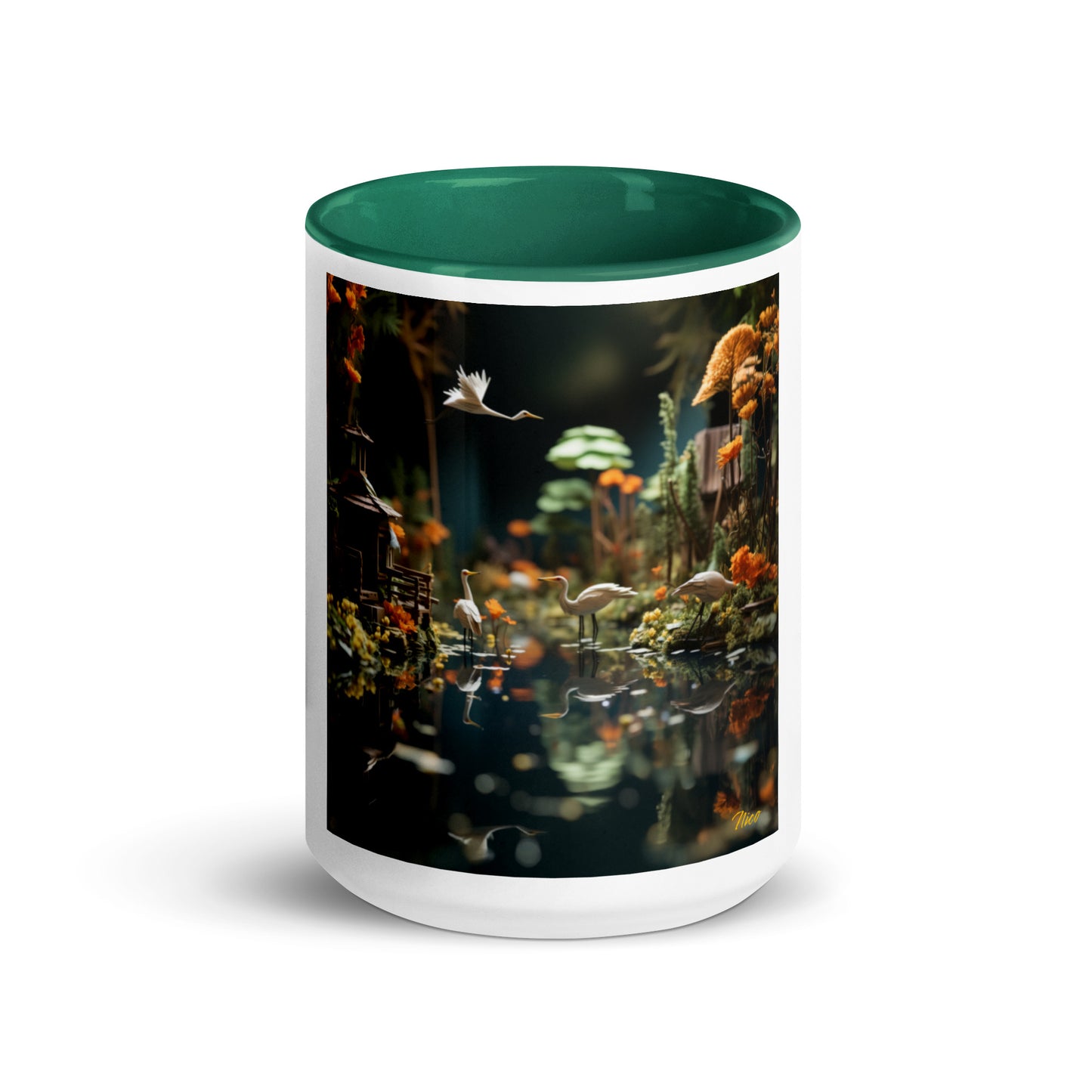 Born On A Bayou Print #6 Mug with Color Inside