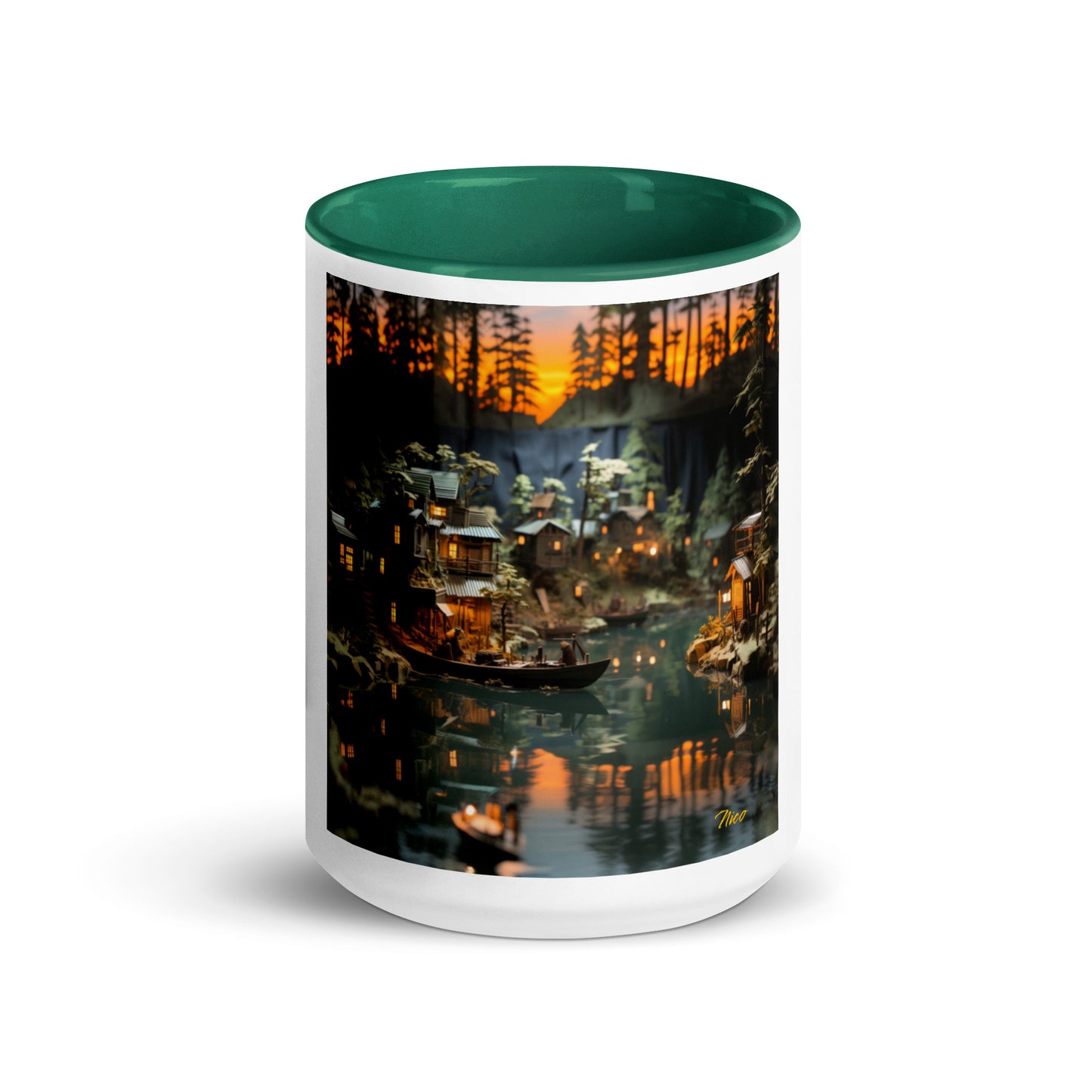 Born On A Bayou Print #2 Mug with Color Inside