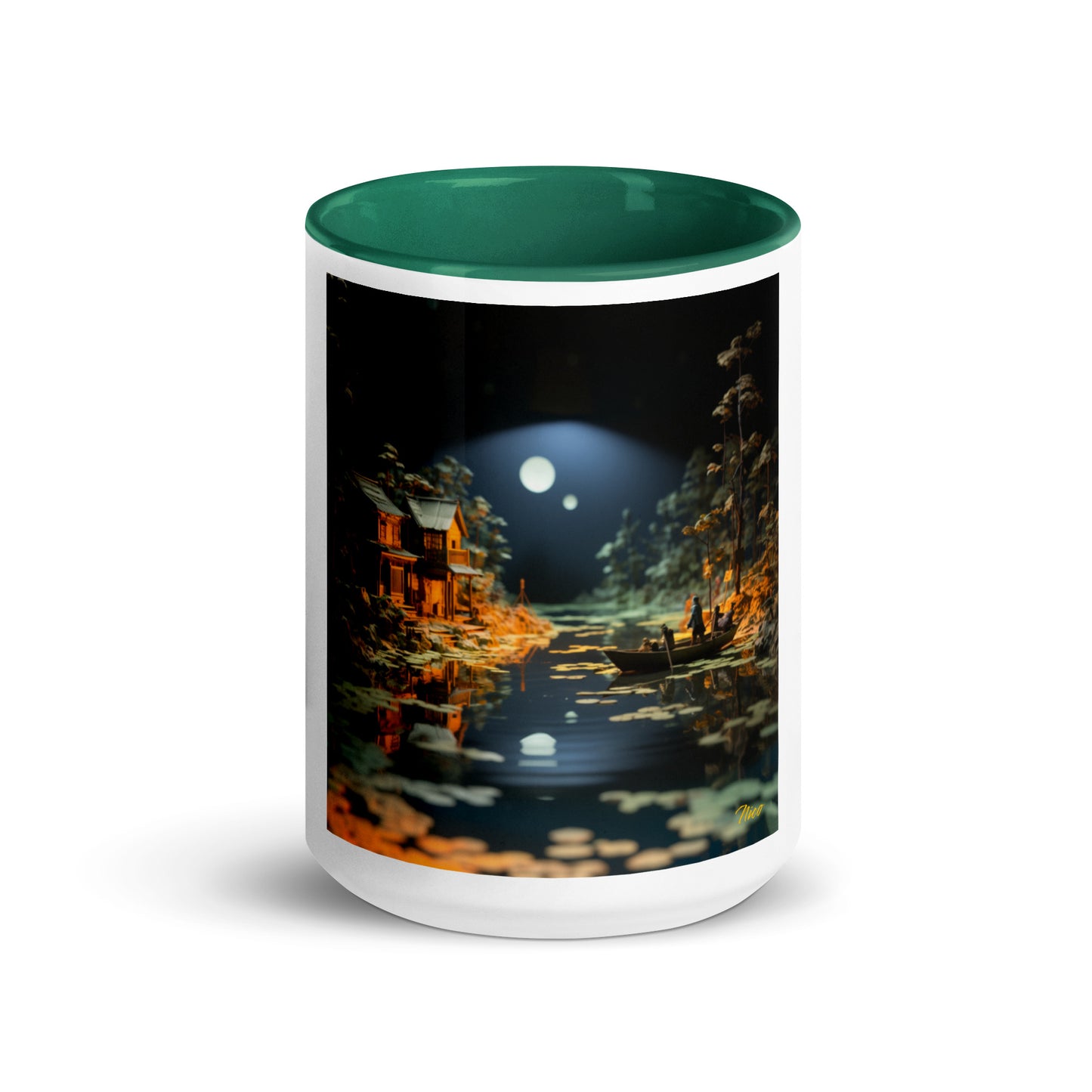 Born On A Bayou Print #3 Mug with Color Inside