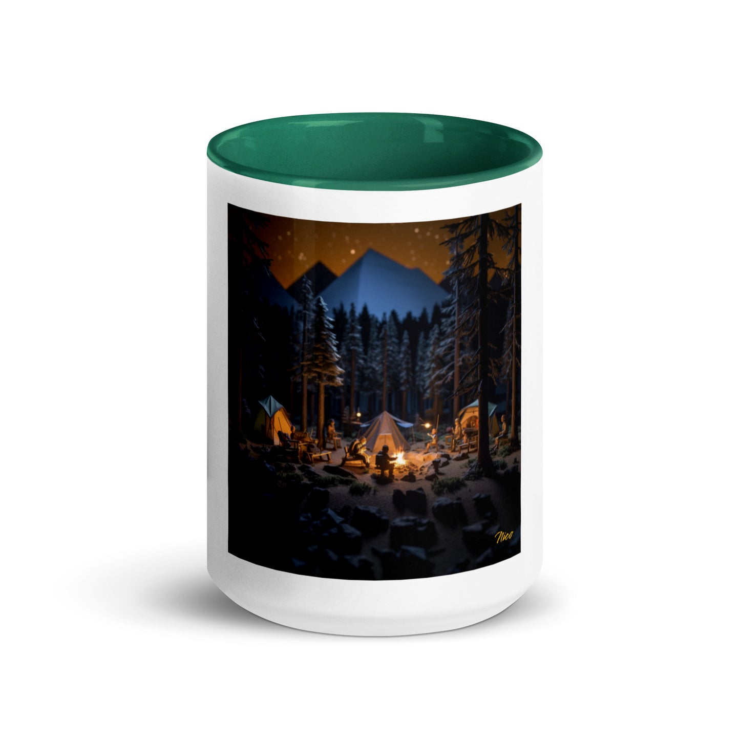 Under The Starry Skies Series Print #1 Mug with Color Inside