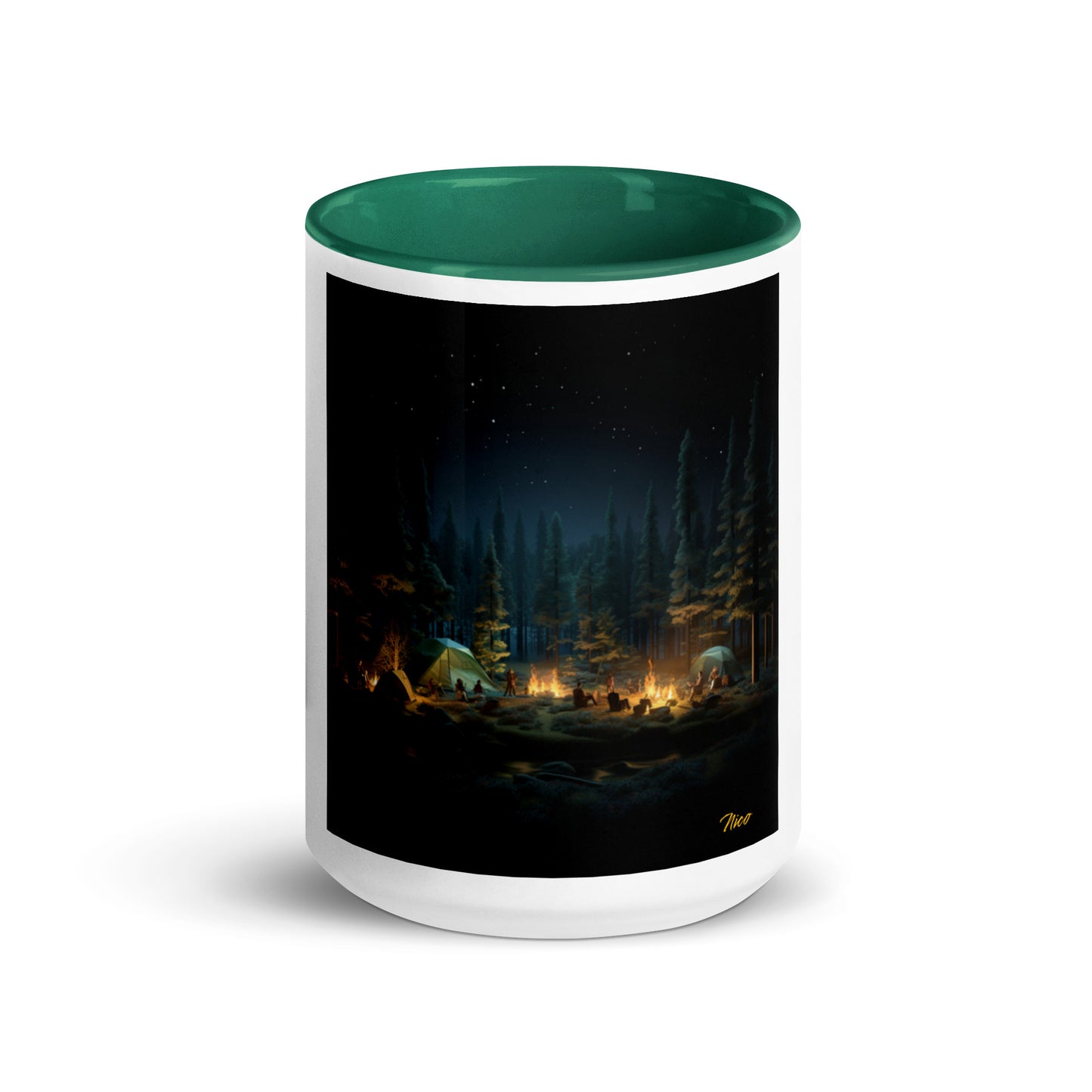 Under The Starry Skies Series Print #2 Mug with Color Inside