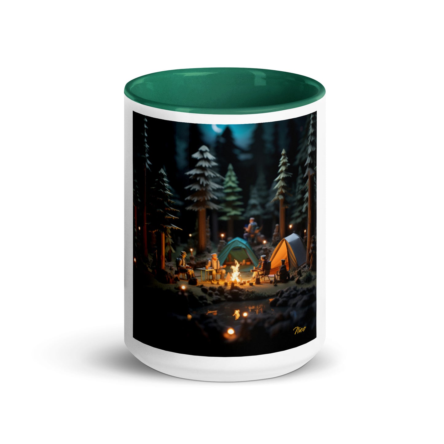 Under The Starry Skies Series Print #3 Mug with Color Inside