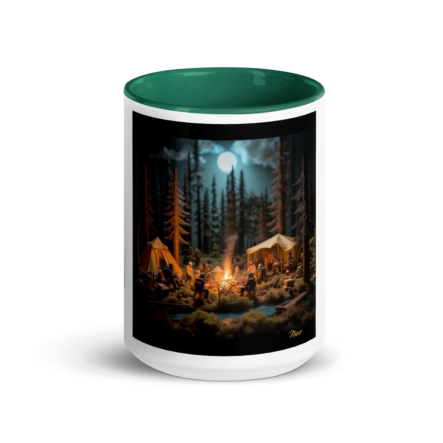 Under The Starry Skies Series Print #8 Mug with Color Inside