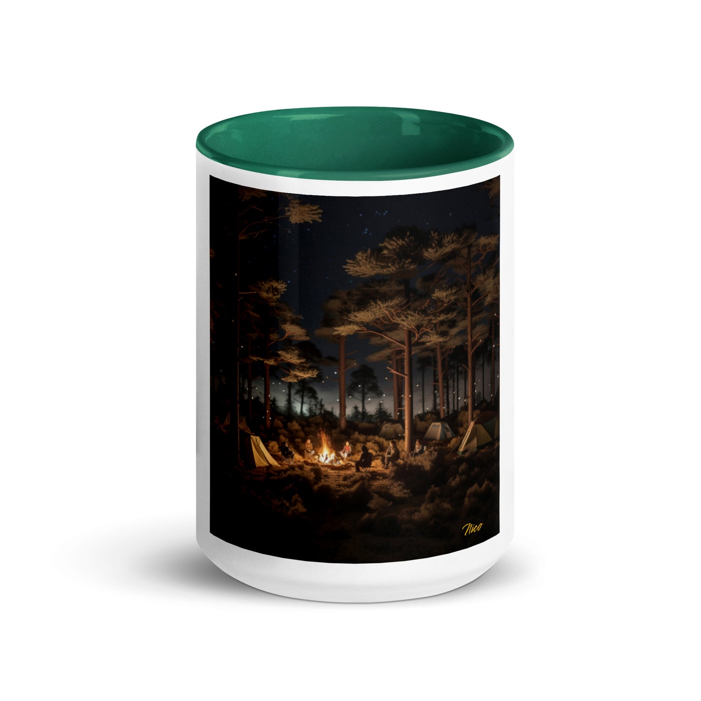 Under The Starry Skies Series Print #9 Mug with Color Inside